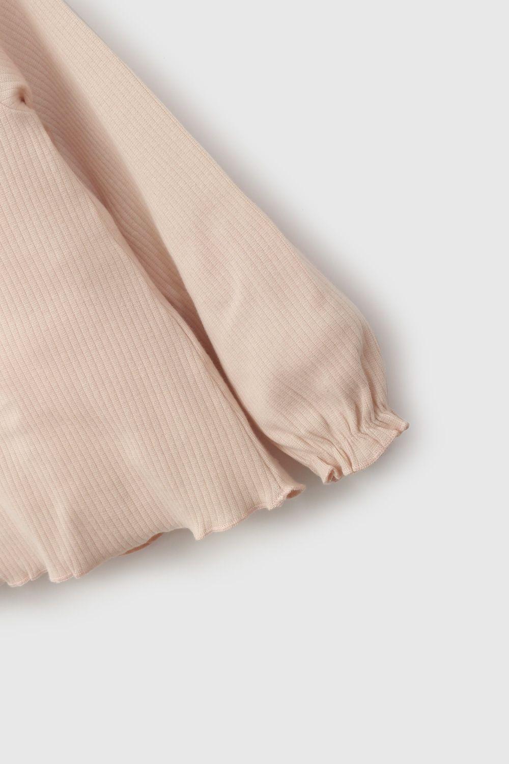 Polera Rosada Manga Recogida De Niña POPU2035V26-3