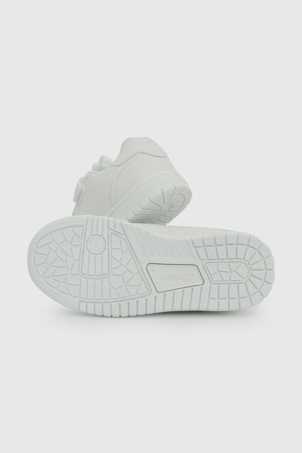 Zapatilla Urbana Blanca Unisex 28-38 Colloky-3