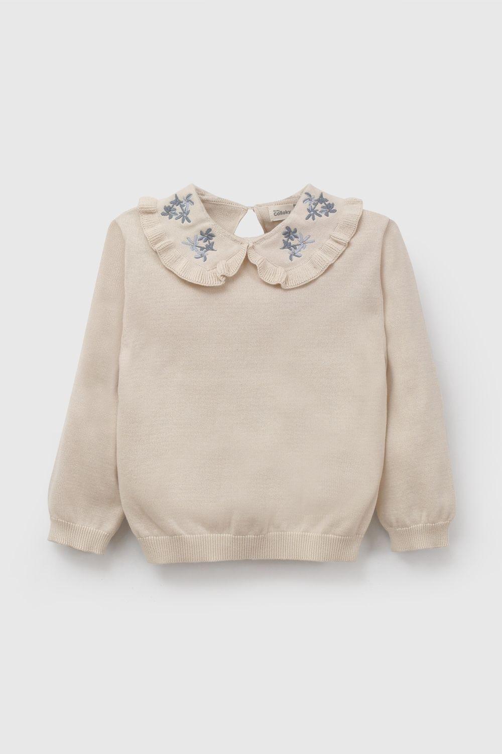Sweater Beige Niña 7469 Colloky-0