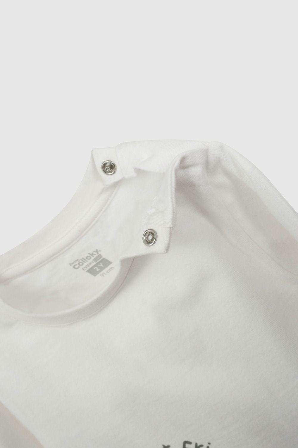 Polera Blanca Animales De Niño POJE8378V26-3