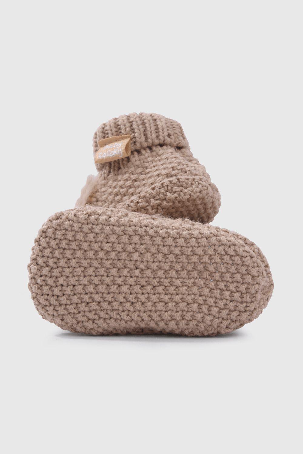 Pantufla Beige de Bebé-2