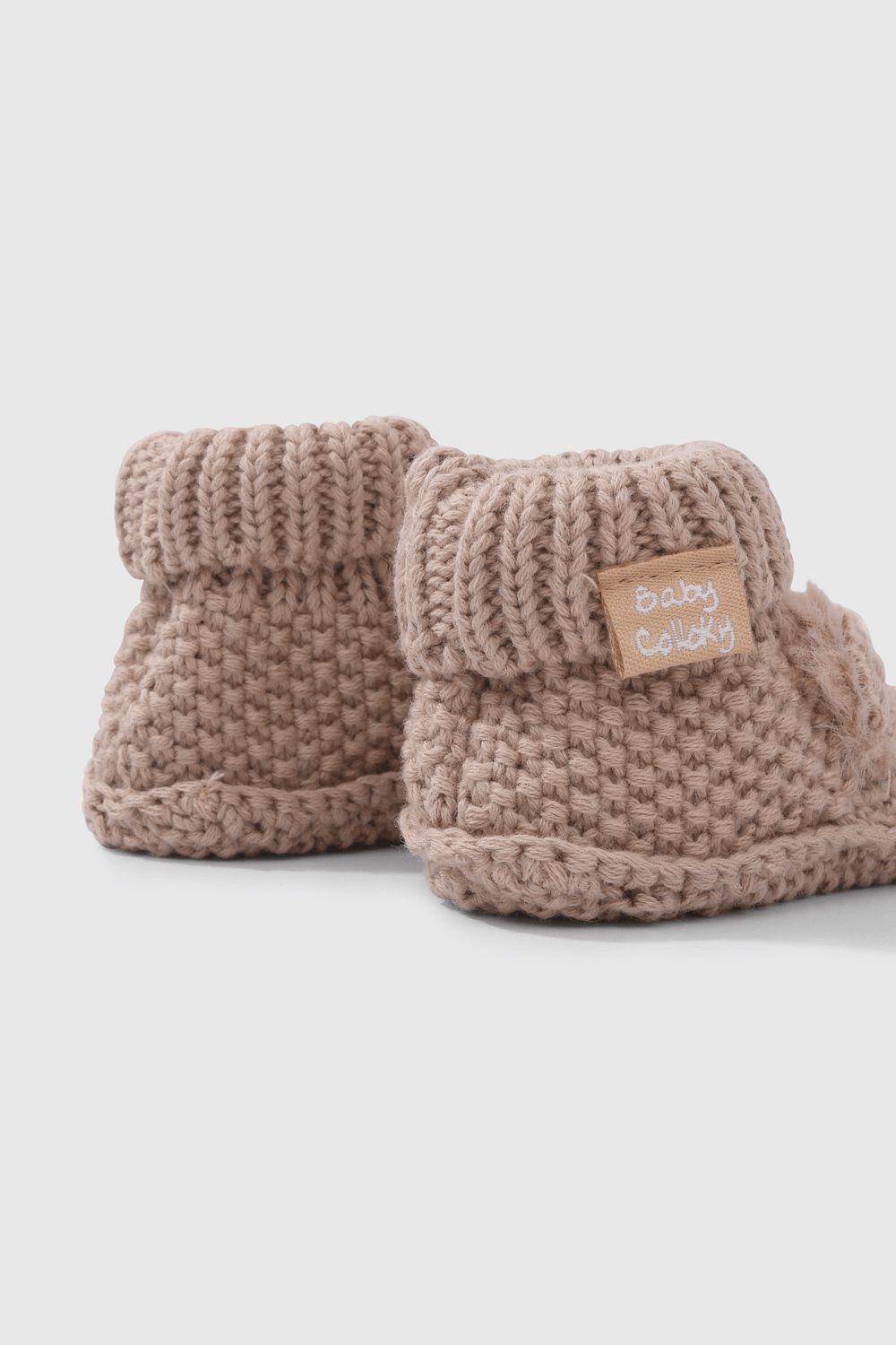 Pantufla Beige de Bebé-4