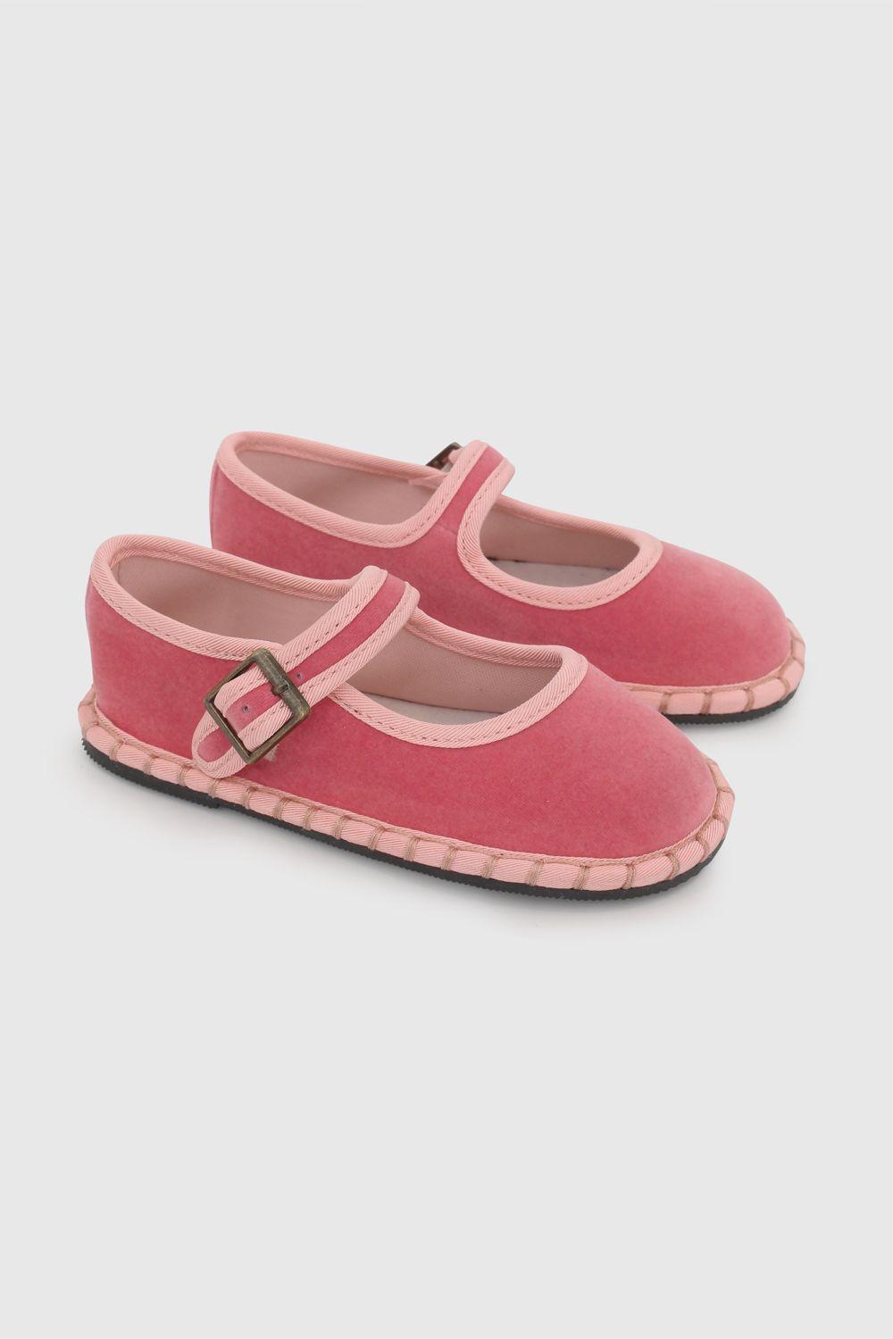 Ballerina de Niña Rosada con Hebilla-0