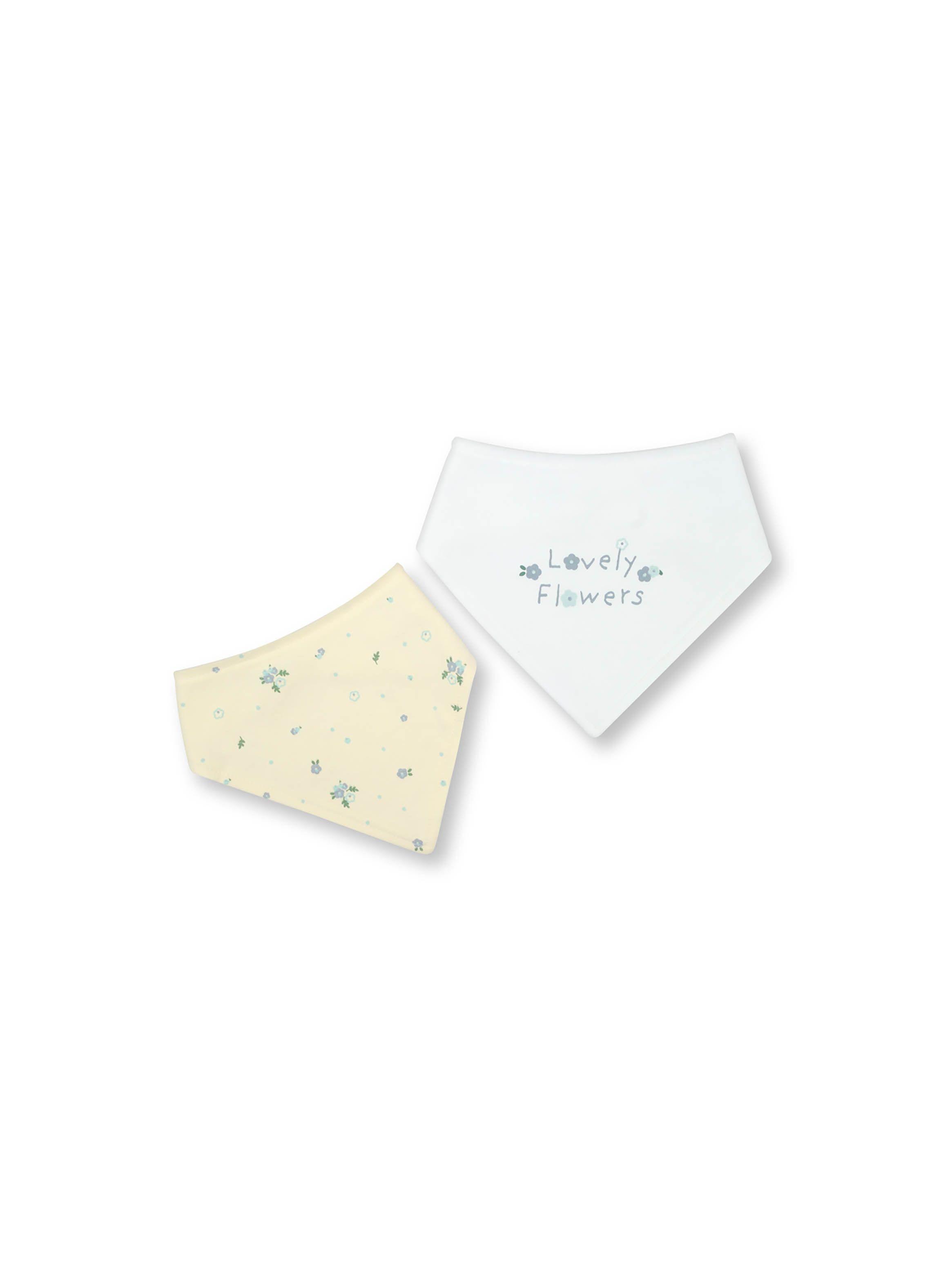 Babero Bebé Niña 2 Pack Blanco (Talla Única) Colloky-0