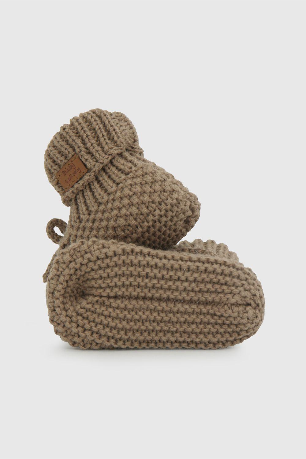 Zapato Tejido Café Con Sonajero 19070360V26-3