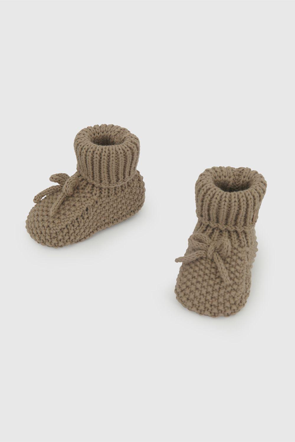 Zapato Tejido Café Con Sonajero 19070360V26-4