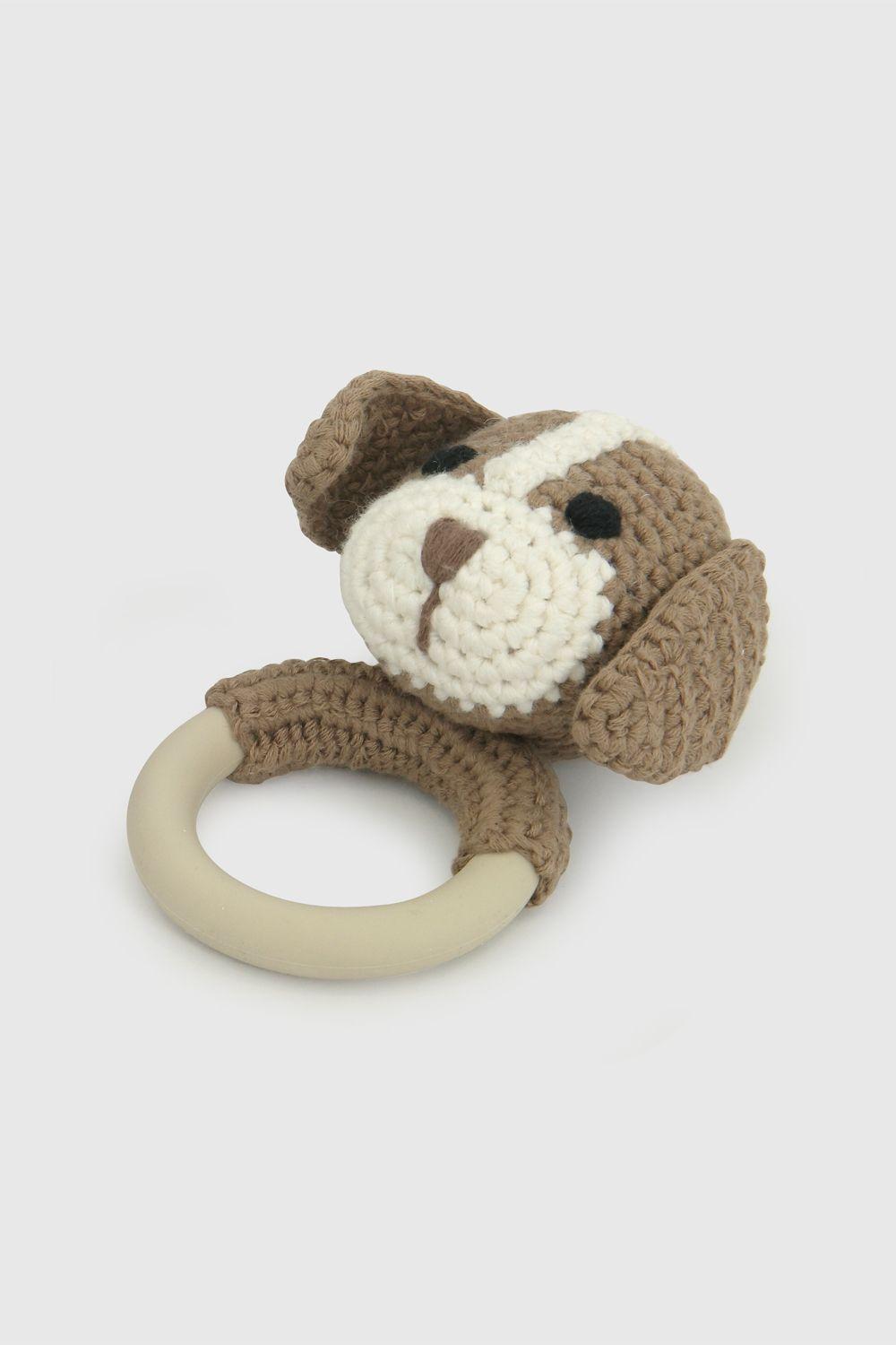 Zapato Tejido Café Con Sonajero 19070360V26-7