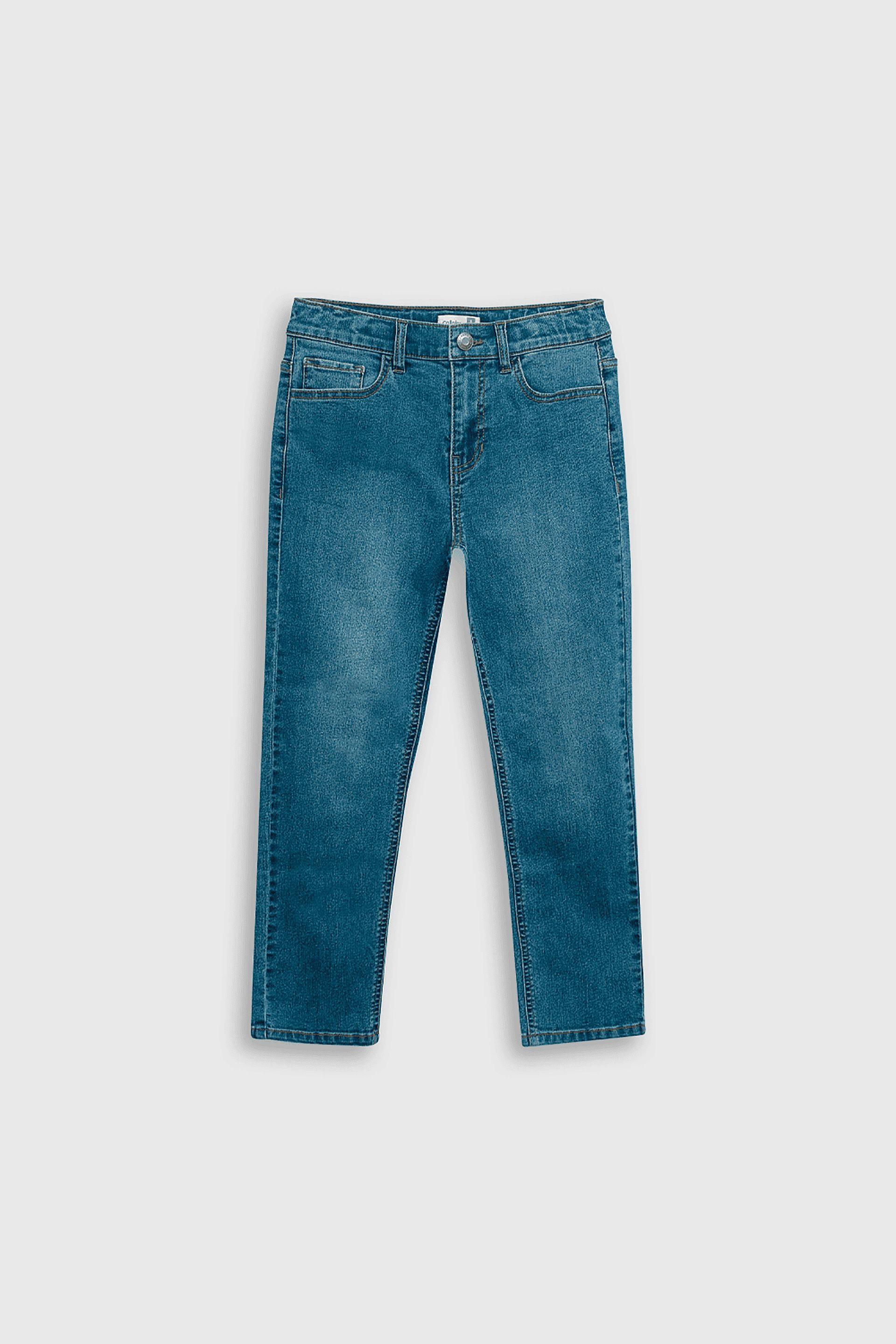 Jeans Denim Elasticado Azul Recto para Niño de 3 a 12 años-0