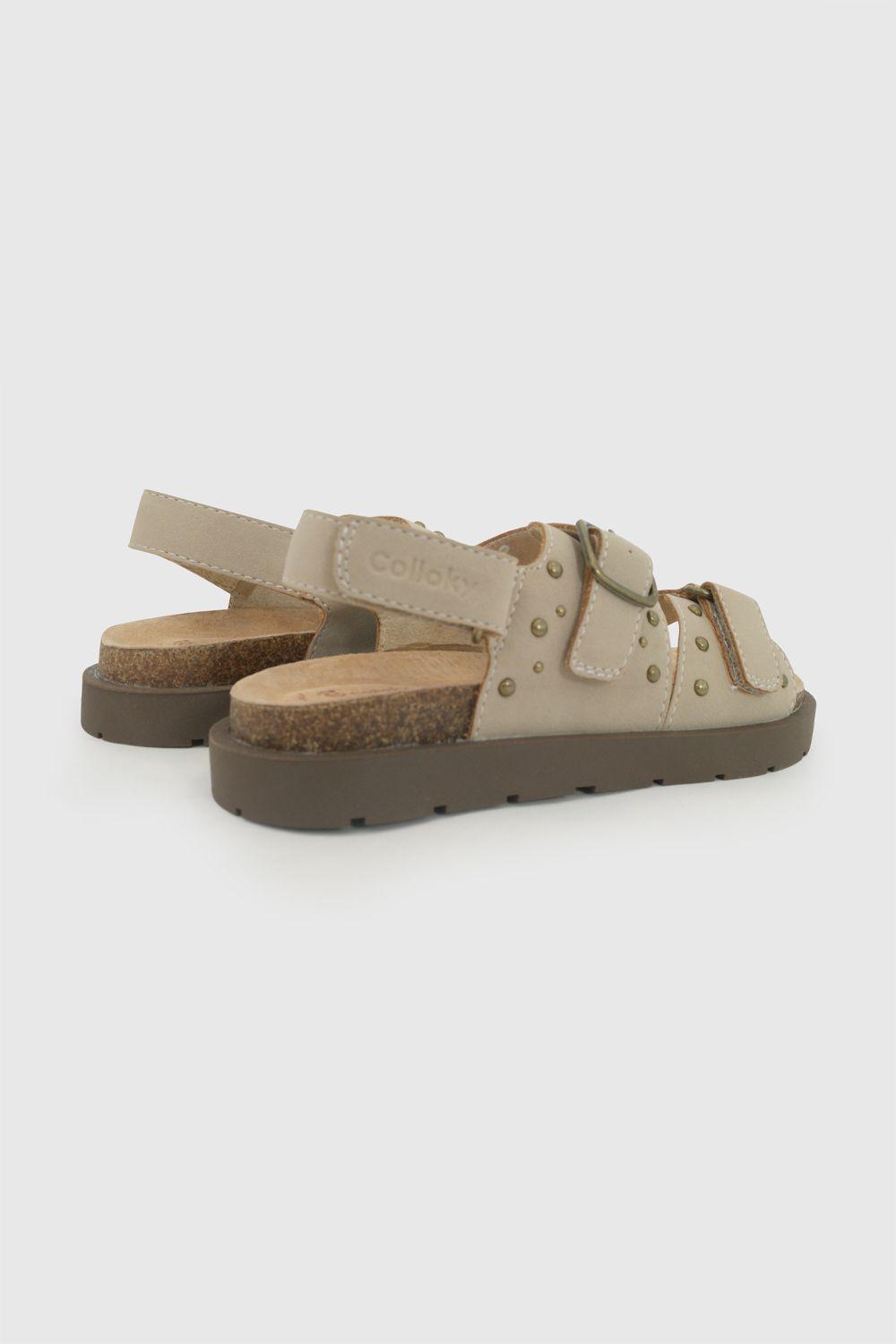 Sandalia Corcho Beige Niña 28-38 Colloky-5