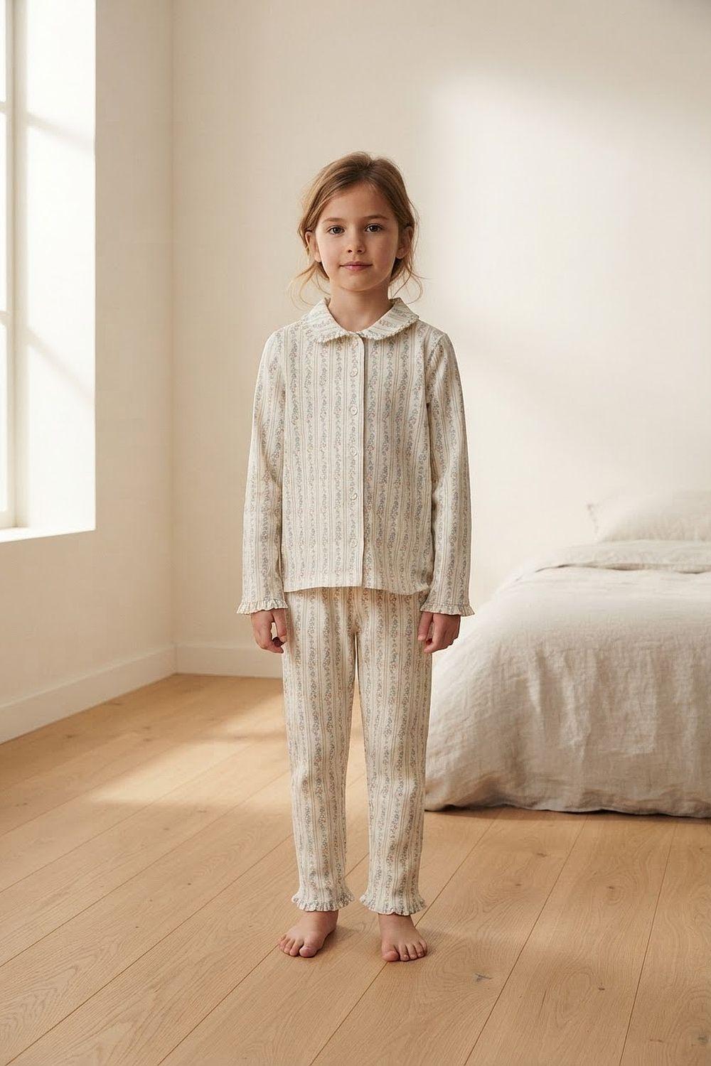 Pijama Flores Multicolor Niña 2A a 12A Colloky-1