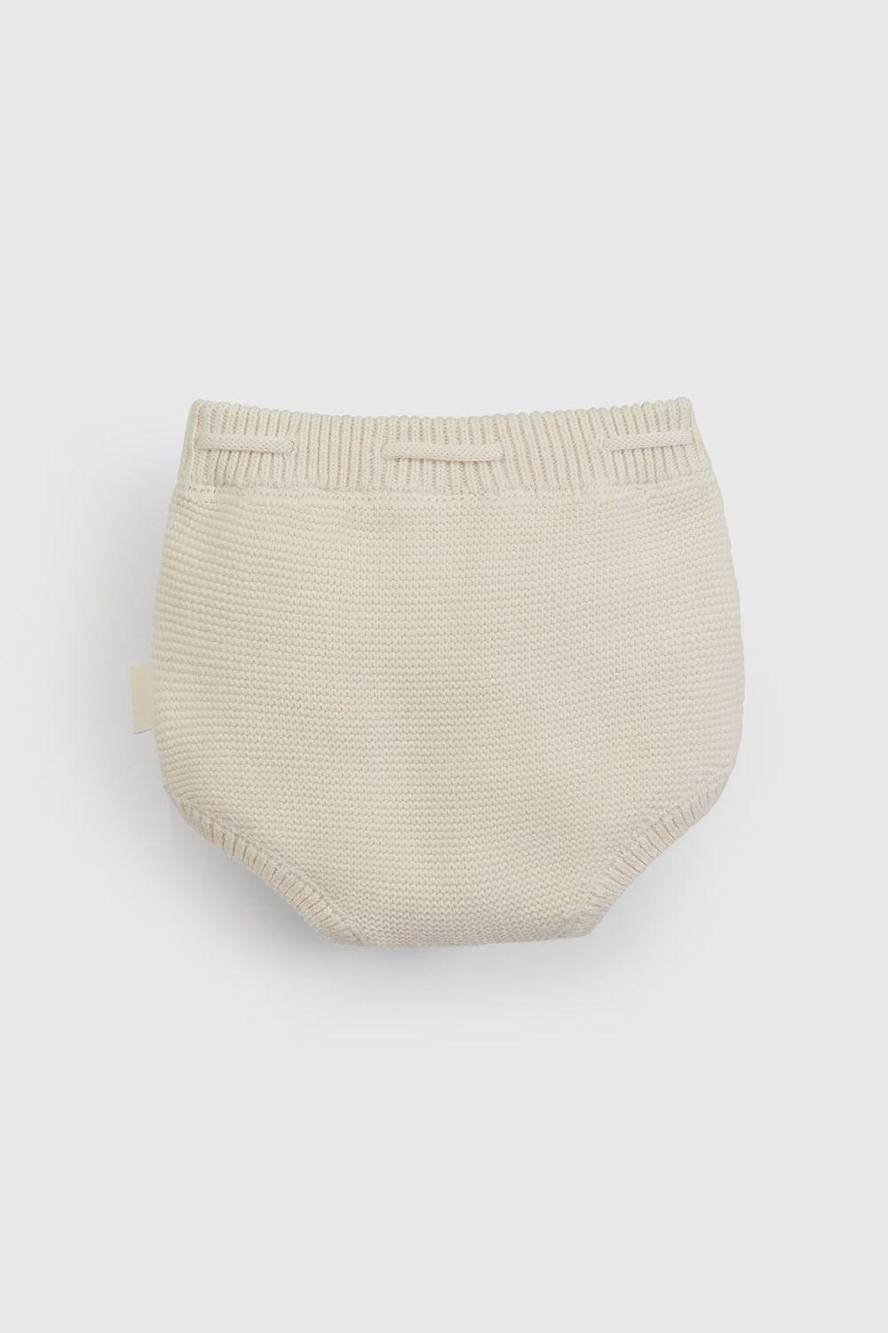 Cubre Pañal Beige Tejido Unisex de Bebé Talla 0/3 M a 6/9 M 6897-1