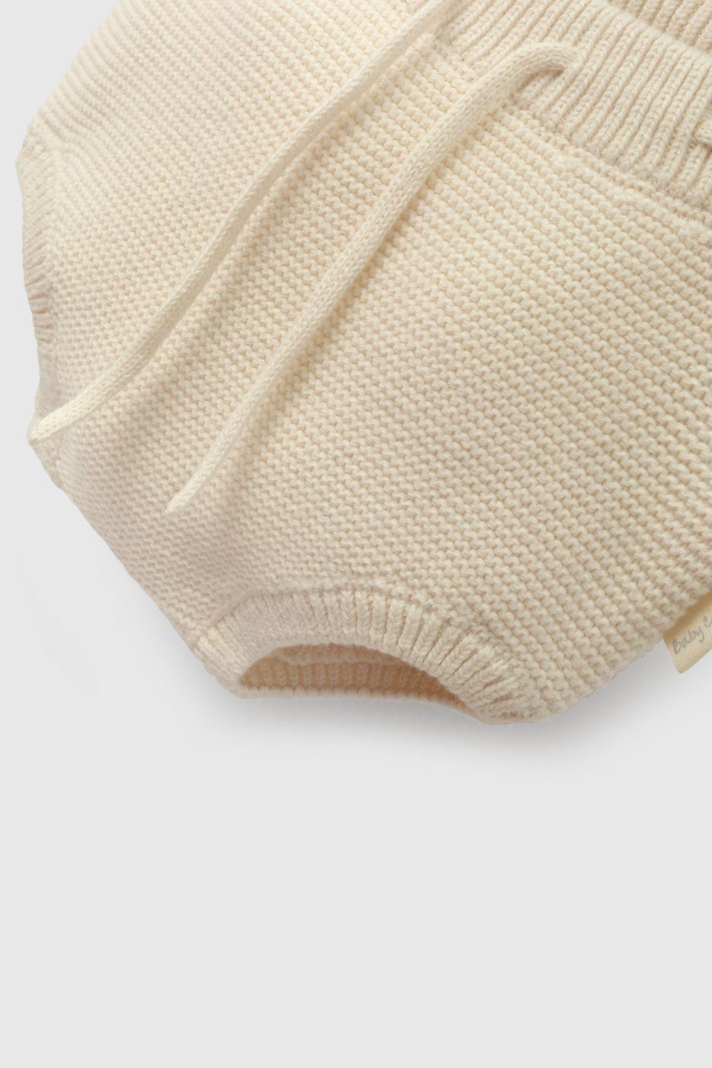 Cubre Pañal Beige Tejido Unisex de Bebé Talla 0/3 M a 6/9 M 6897-3