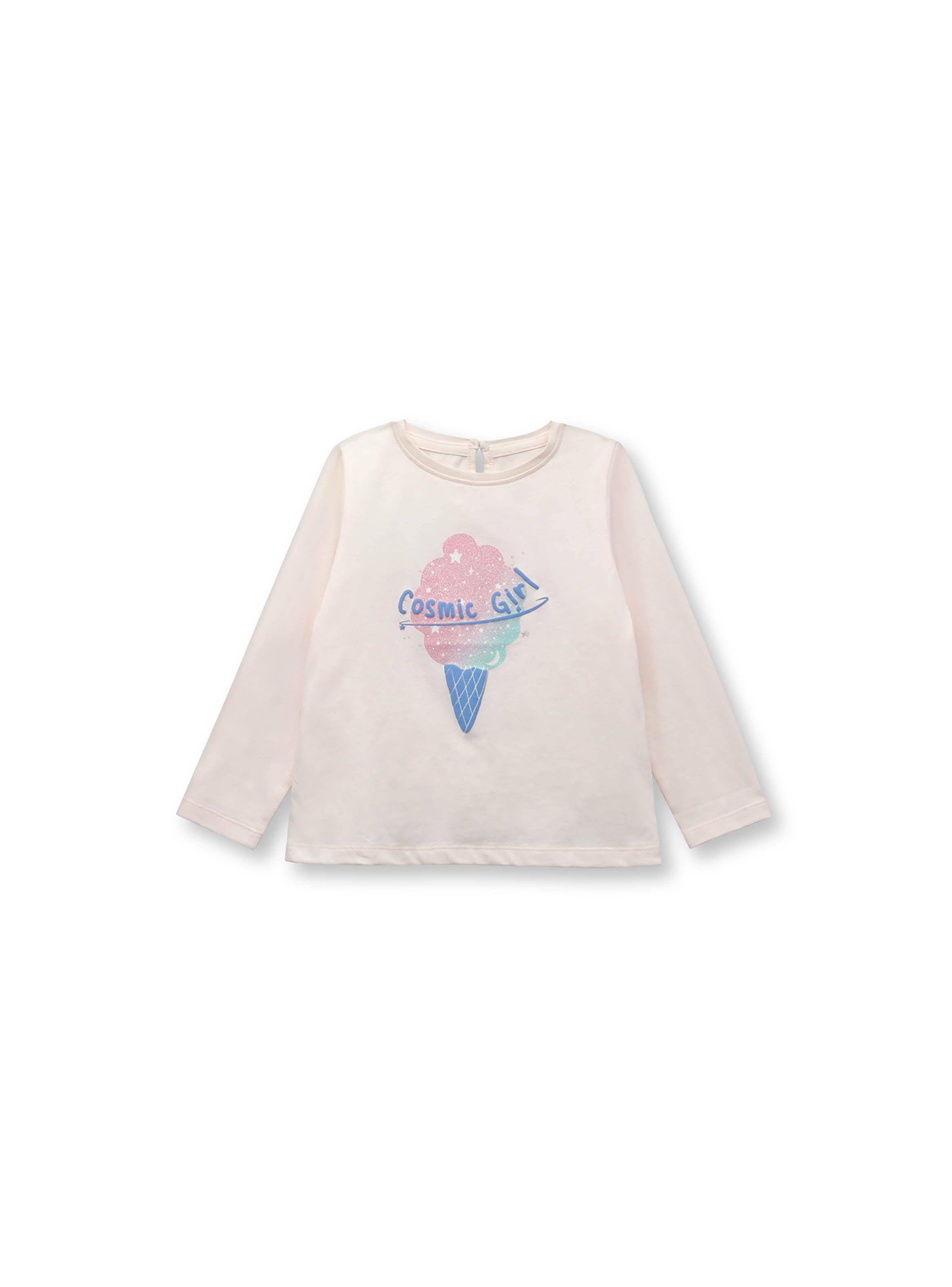 Polera Bebé Niña Helado Rosa Pastel (3 A 36 Meses) Colloky-0