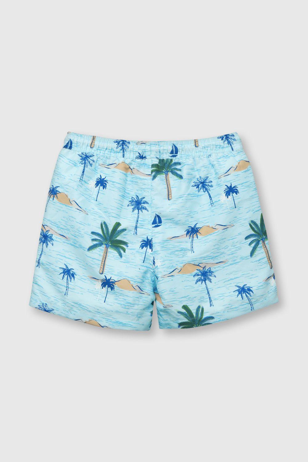 Traje de Baño Celeste-1