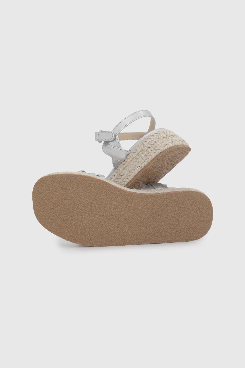 Sandalia de Niña Negra con Velcro-2