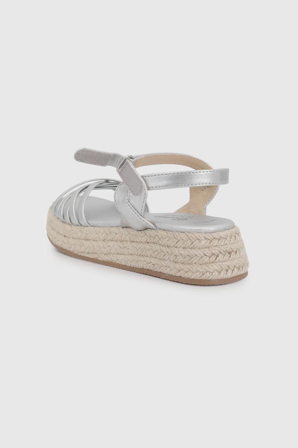 Sandalia de Niña Negra con Velcro-5
