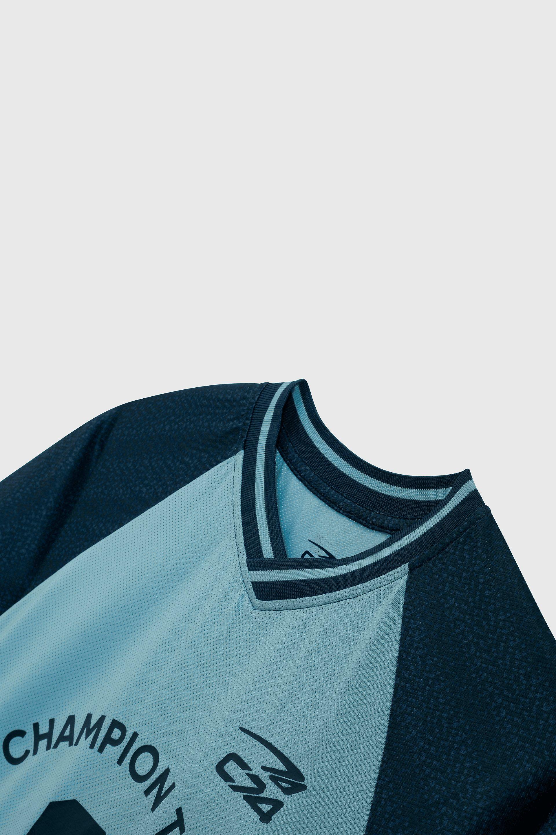 Polera Deportiva Azul-3