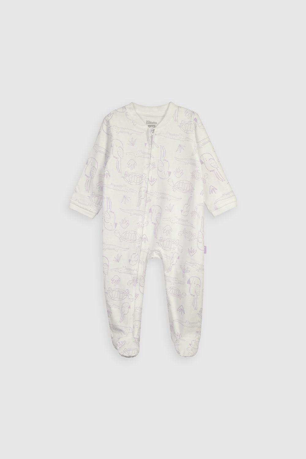 Pijama Entero Blanco Niño-0