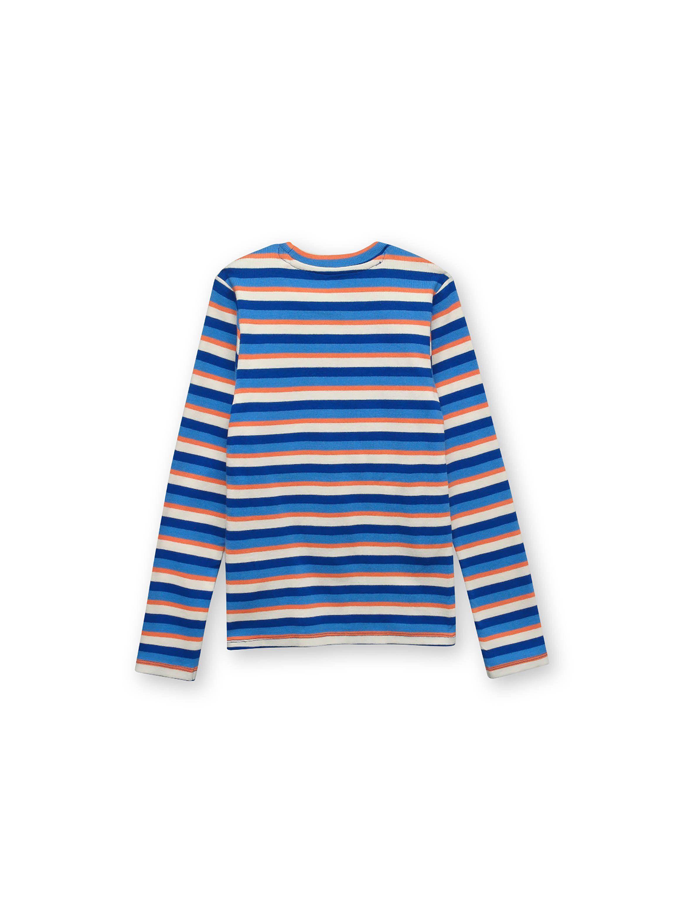 Polera De Niña Listada Azul (2 A 12 Años) Colloky-1