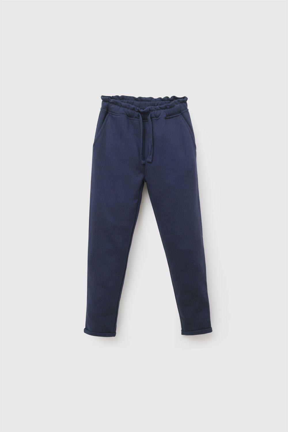 Pantalon Buzo Azul Marino Niña 3-4A a 12-13A Colloky-0