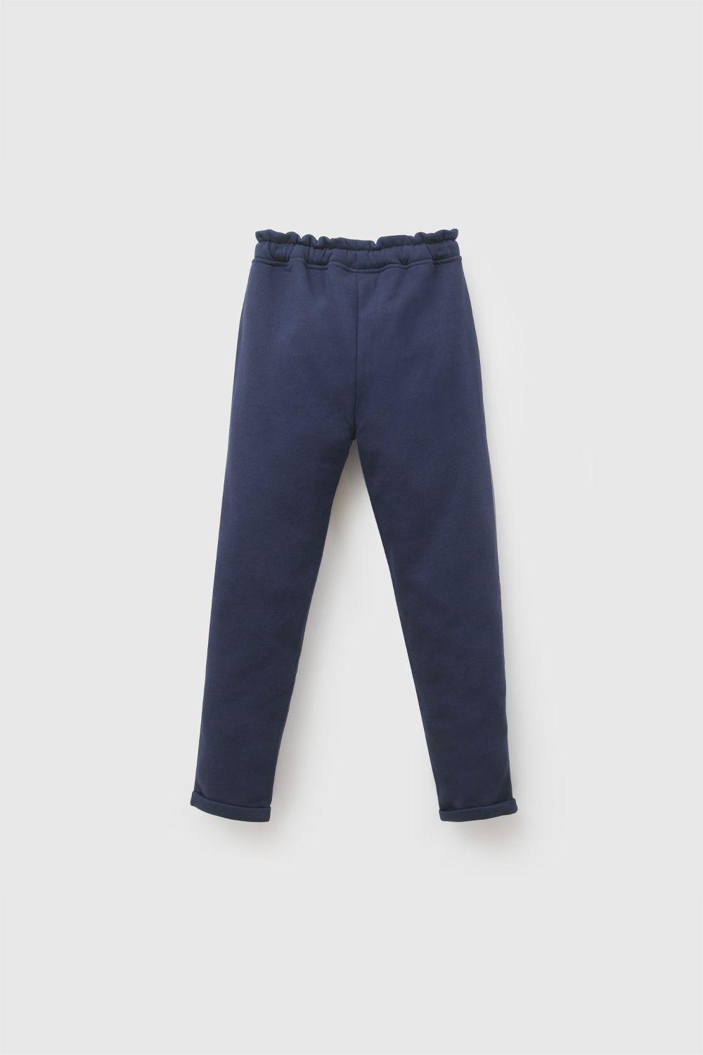 Pantalon Buzo Azul Marino Niña 3-4A a 12-13A Colloky-1