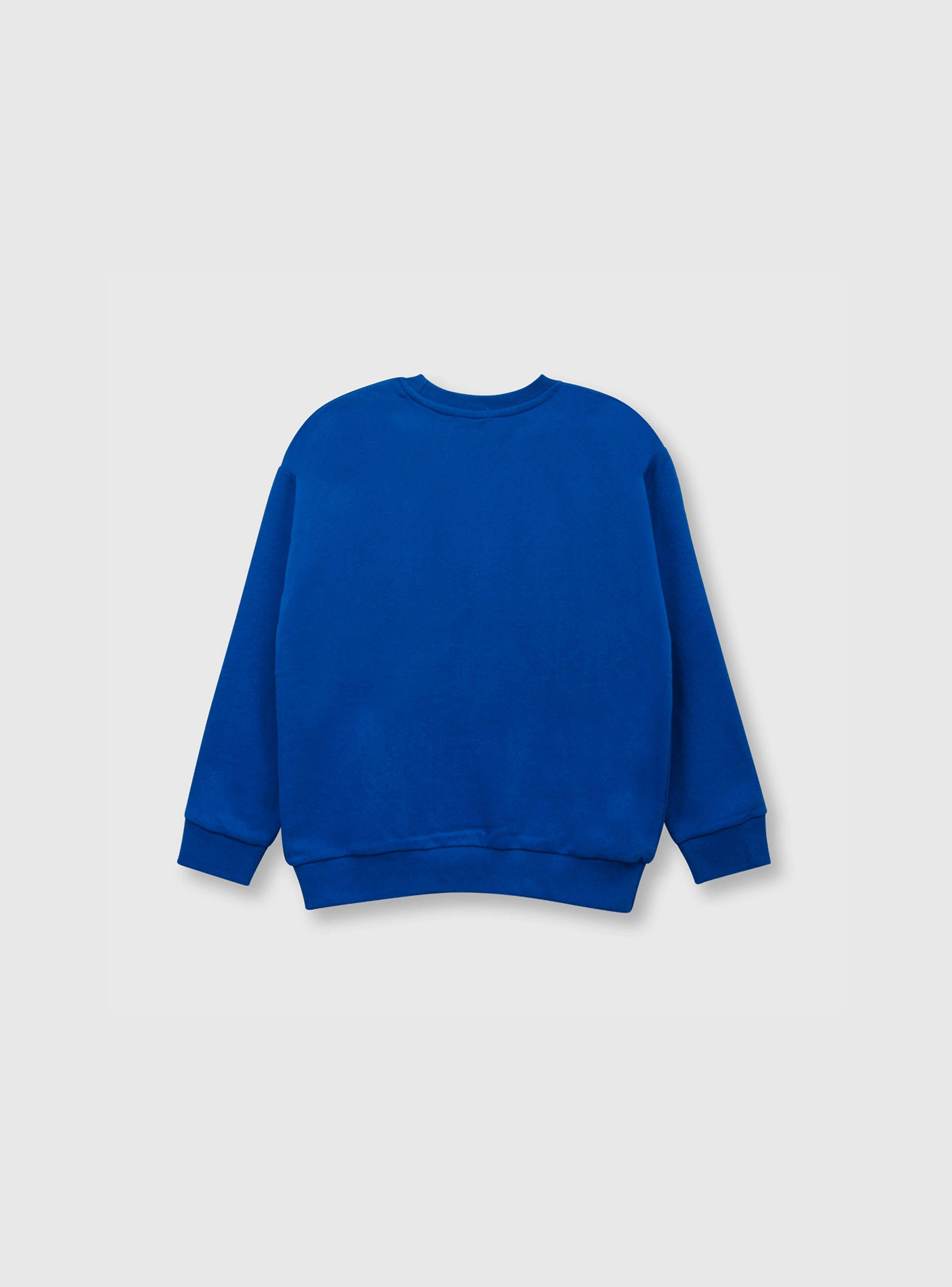 Polerón De Niño Estampado Azul (2 A 12 Años) Colloky-1