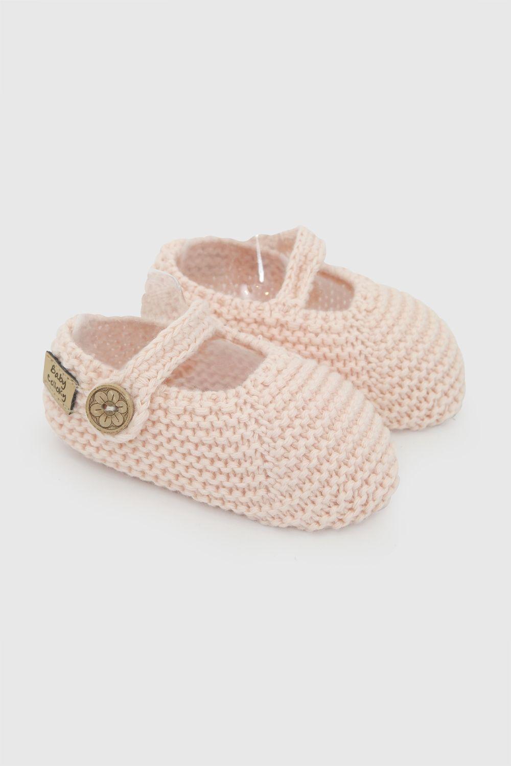 Zapato tejido niña rosado 0/6M - 6/12M-0