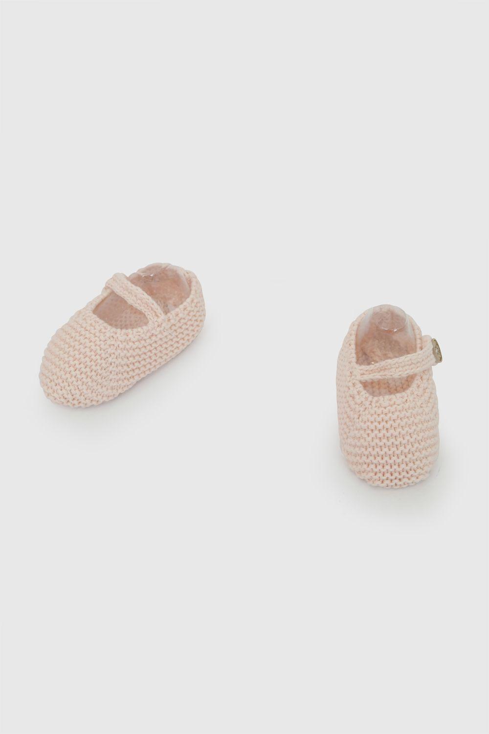 Zapato tejido niña rosado 0/6M - 6/12M-3