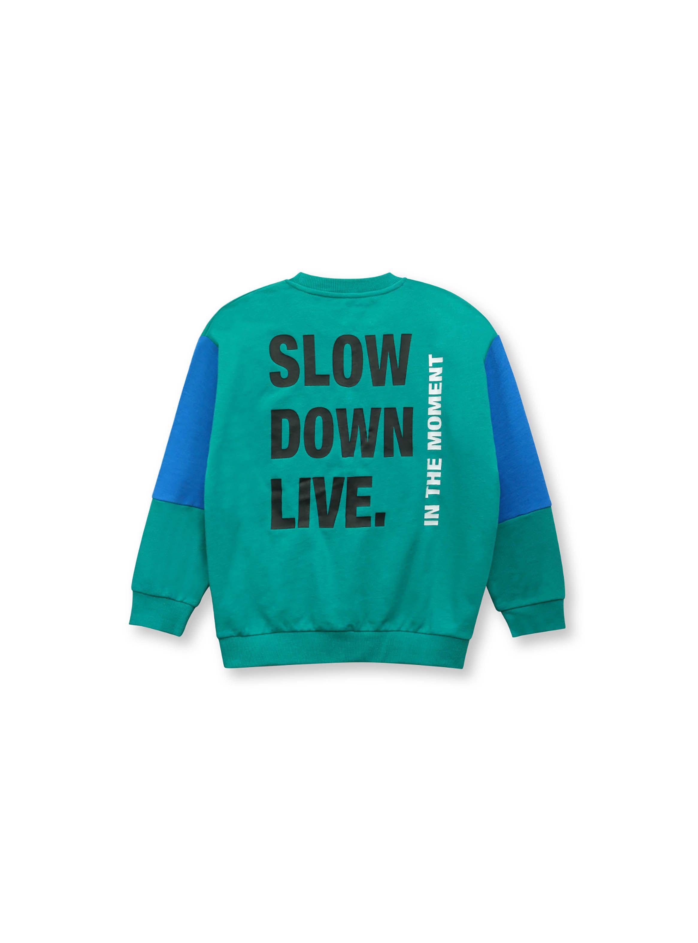 Polerón De Niño Digital Verde (2 A 12 Años) Colloky-1