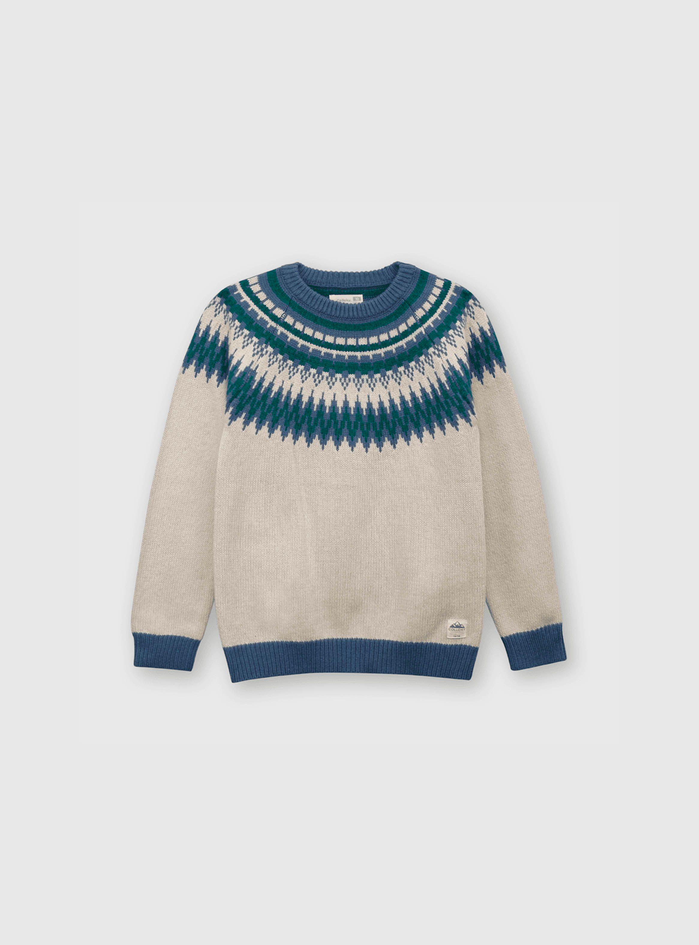Sweater De Niño Alpino Beige (2 A 12 Años) Colloky-0