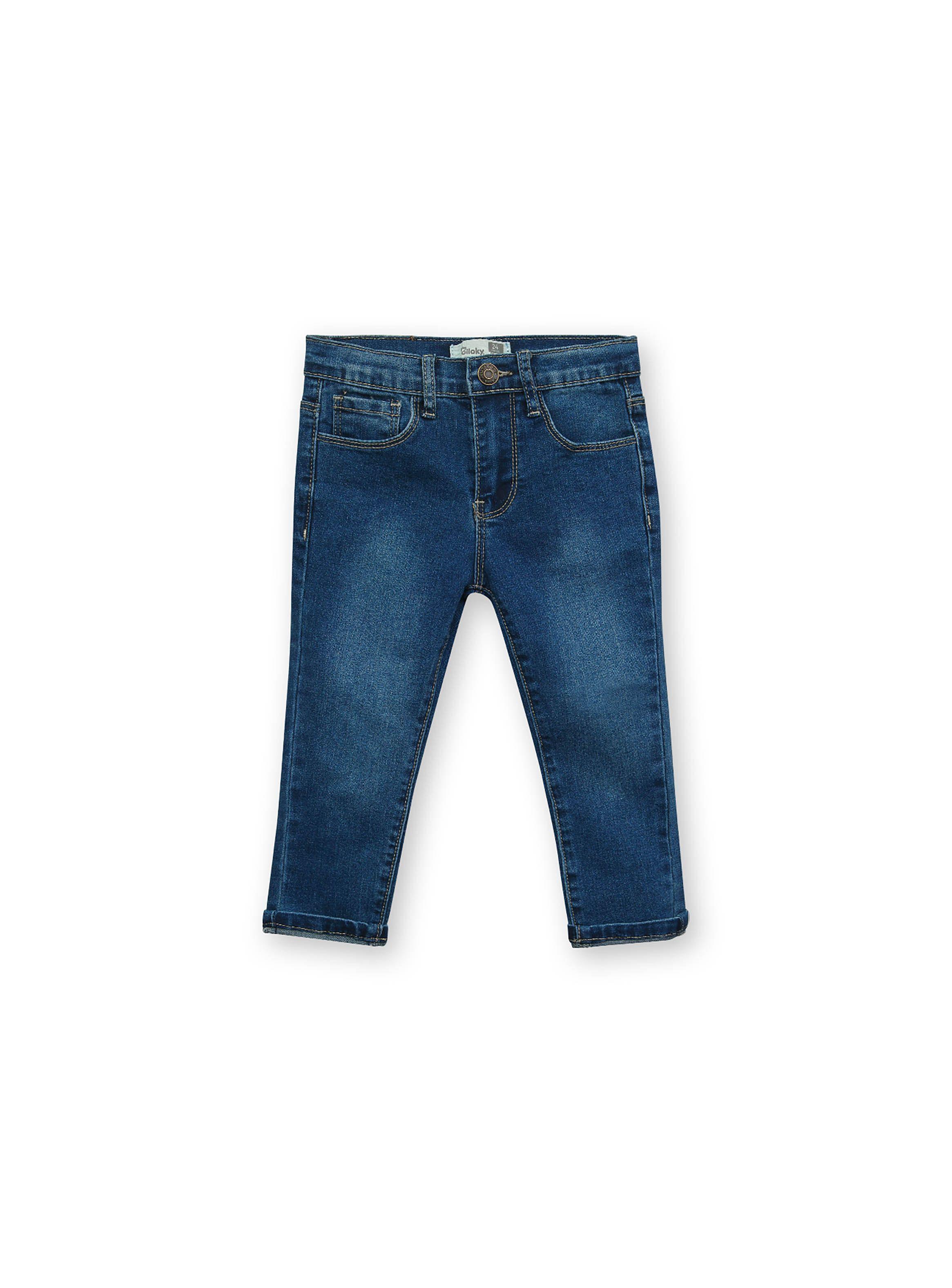 Jeans De Bebé Niño Mezclilla Azul (3 A 36 Meses) Colloky-0