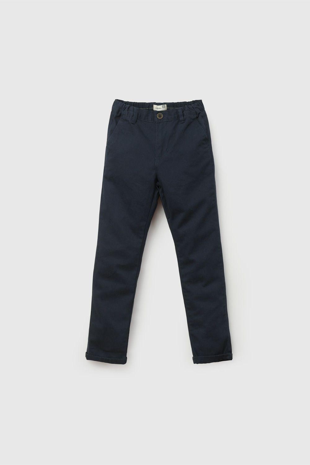 Pantalón Azul Gabardina De Niño PTGB0151V26-0