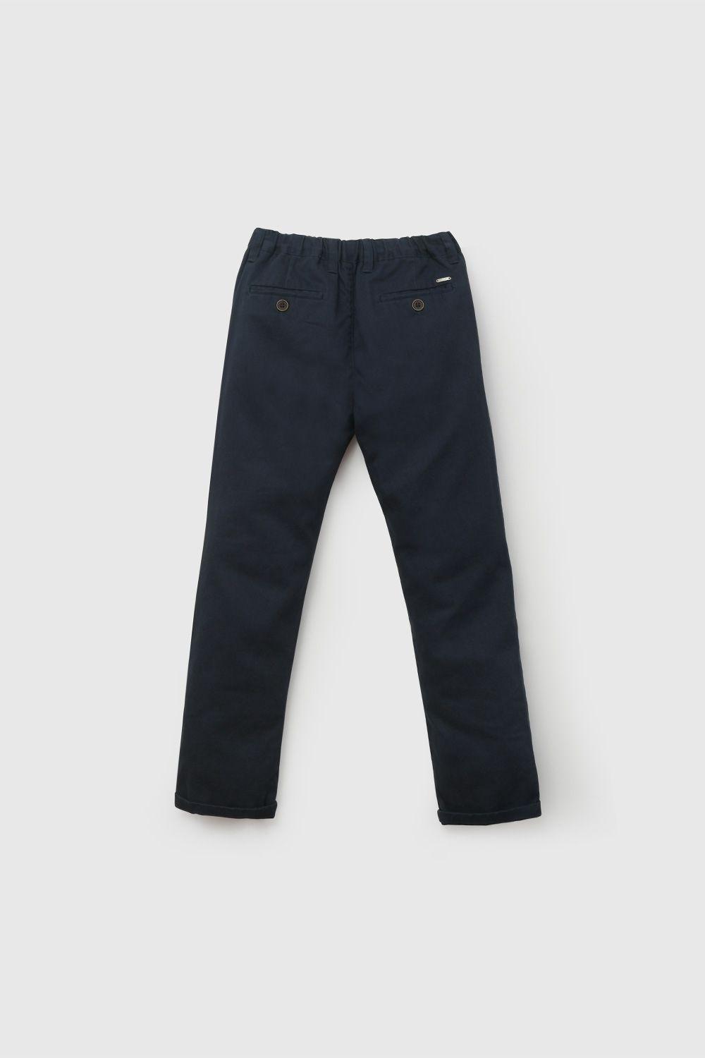 Pantalón Azul Gabardina De Niño PTGB0151V26-1