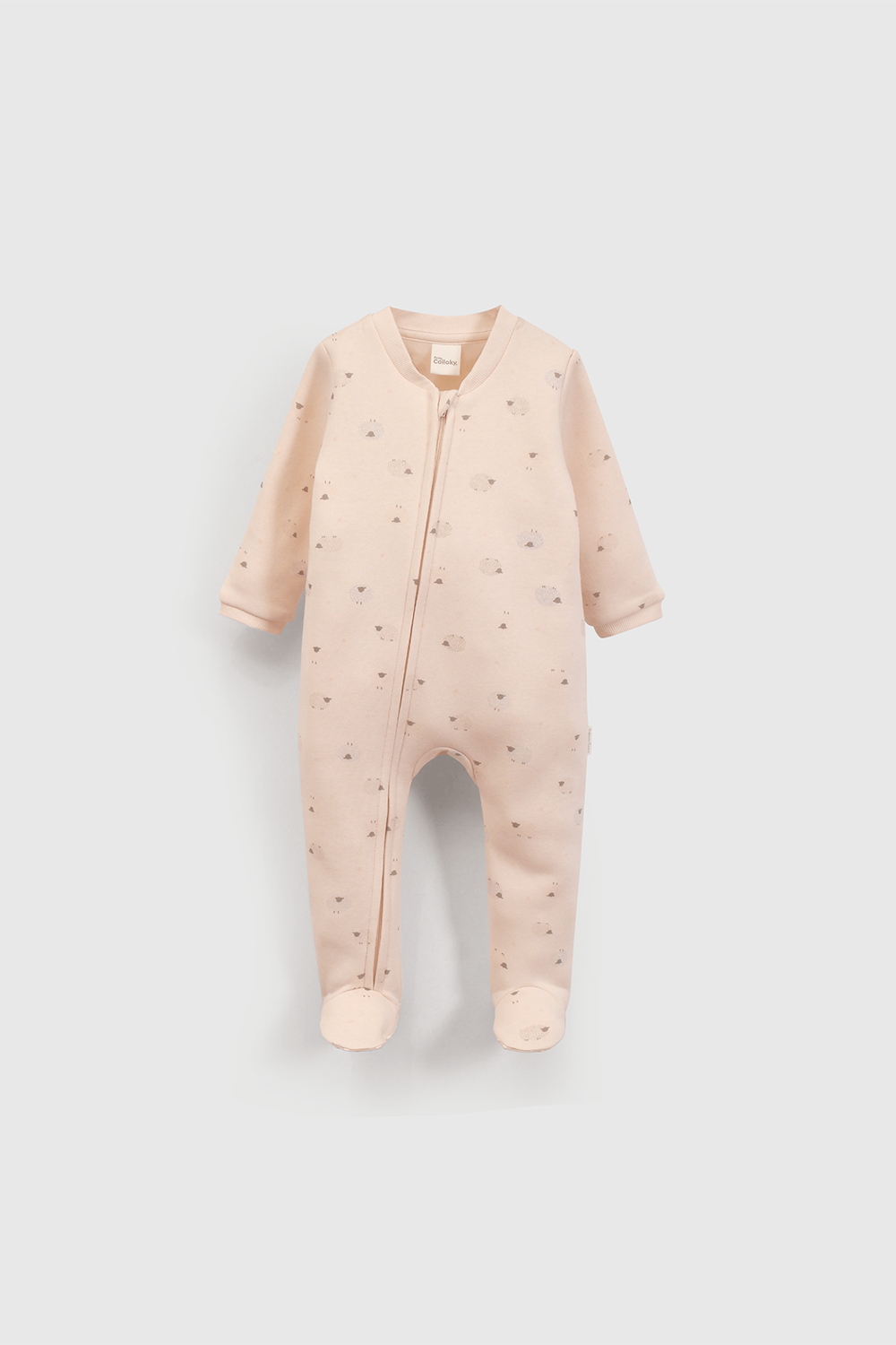 Pijama Franela Bebé Rosado-0