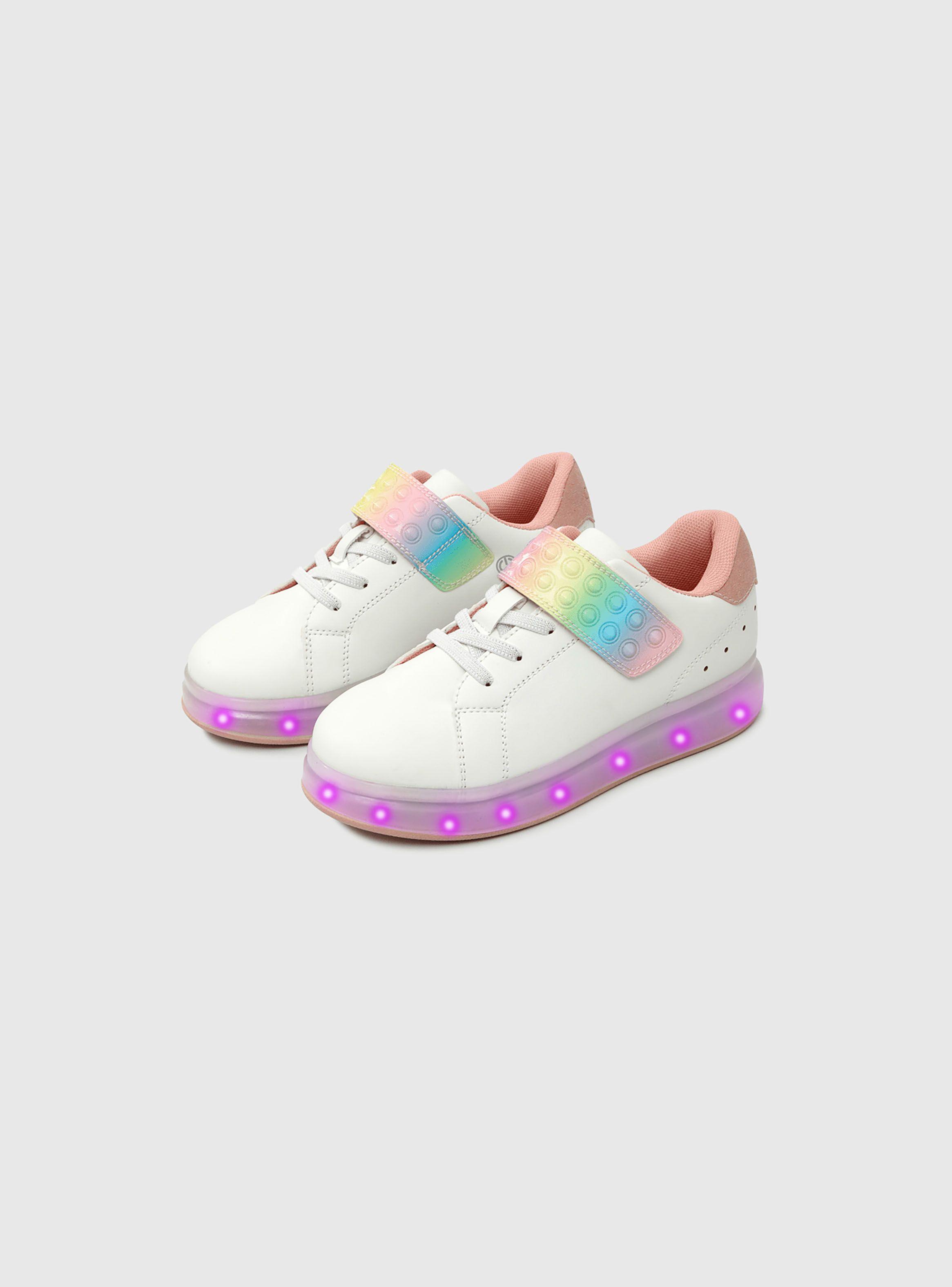 Zapatilla luces Niña Blanco 50079 Colloky-0