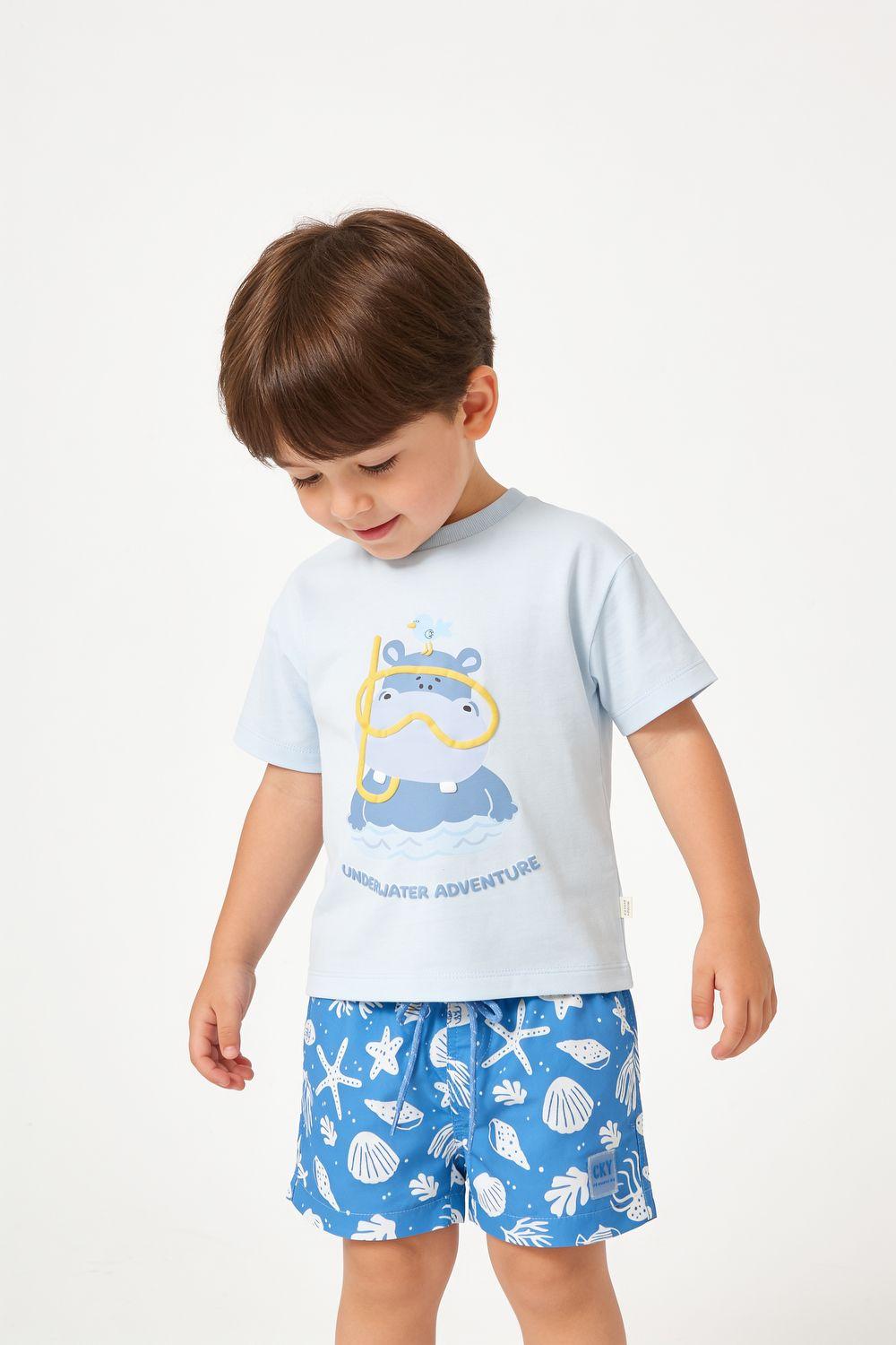Traje De Baño Marine Denim Niño 6-9M a 4-5A Colloky-1