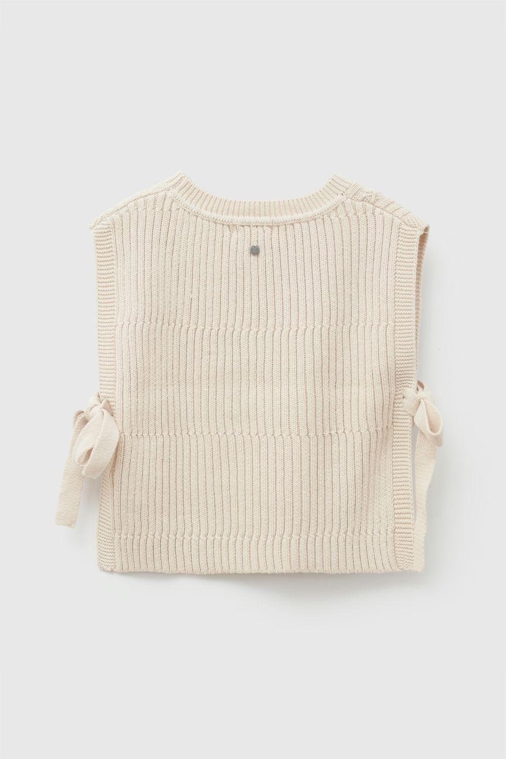 Sweater Tejido Crema Niña 3-4A a 12-13A Colloky-2