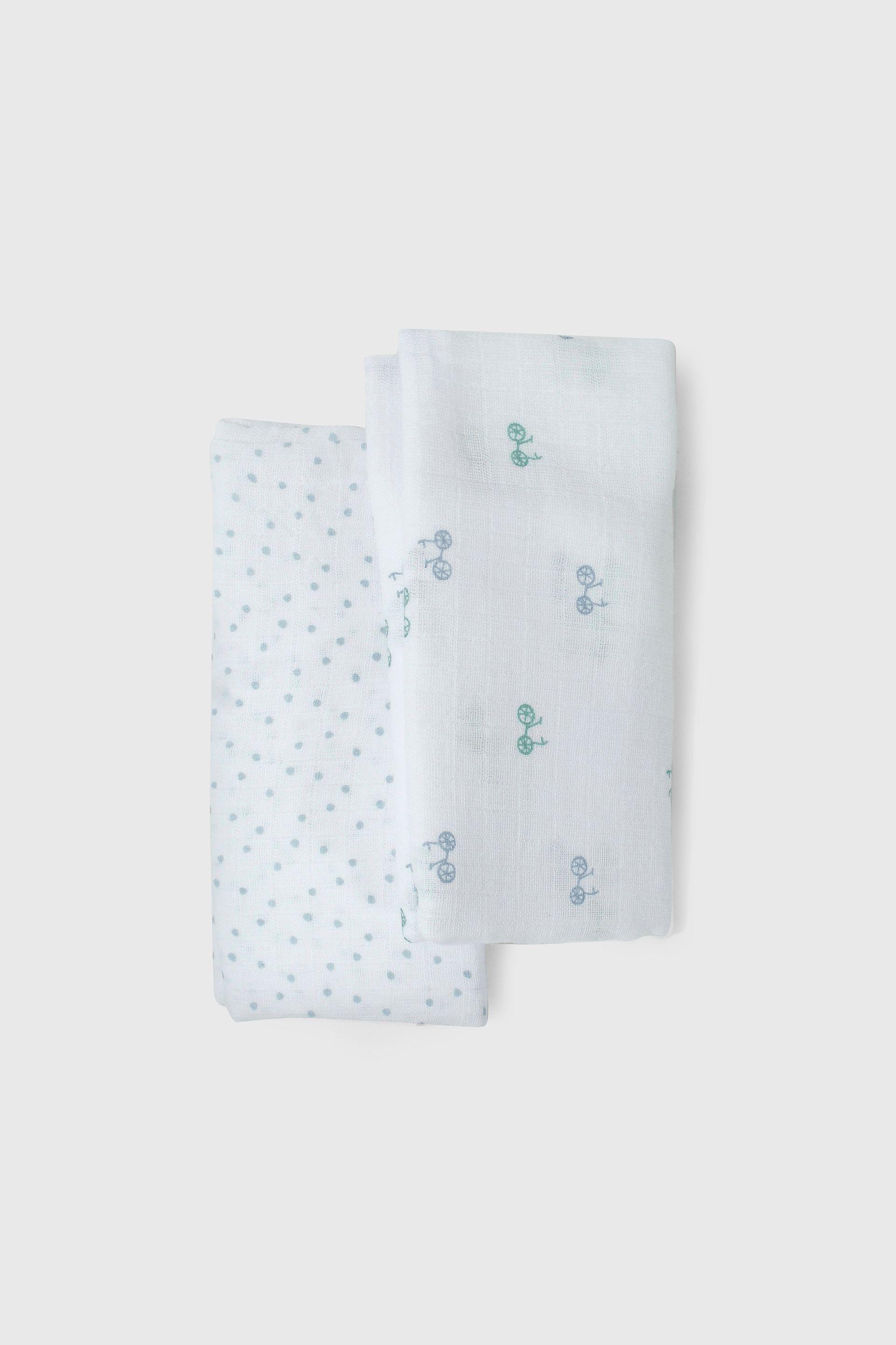 Pack x x 2 Tutos de Muselina Blanco Talla Única 3502-2