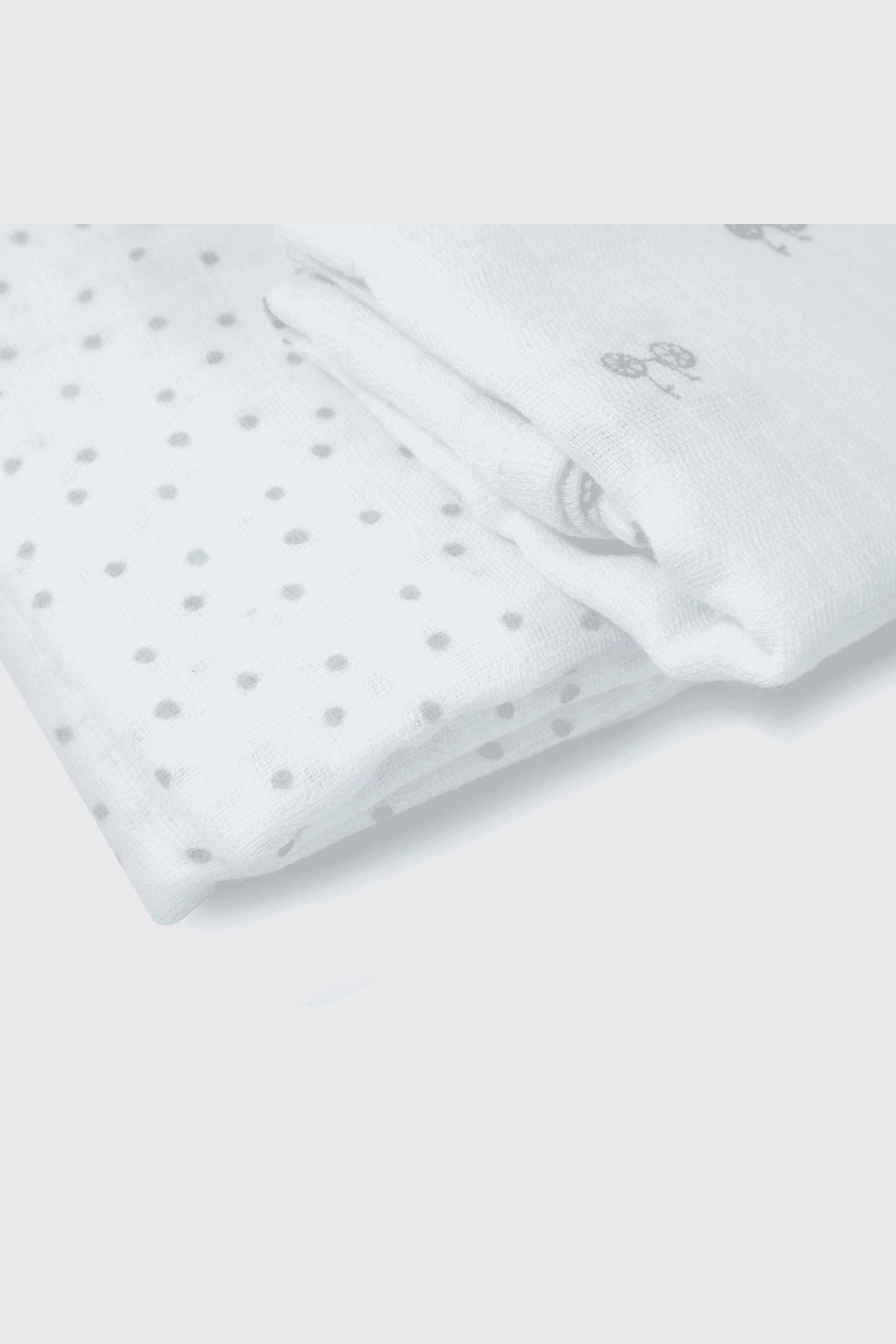 Pack x x 2 Tutos de Muselina Blanco Talla Única 3502-3