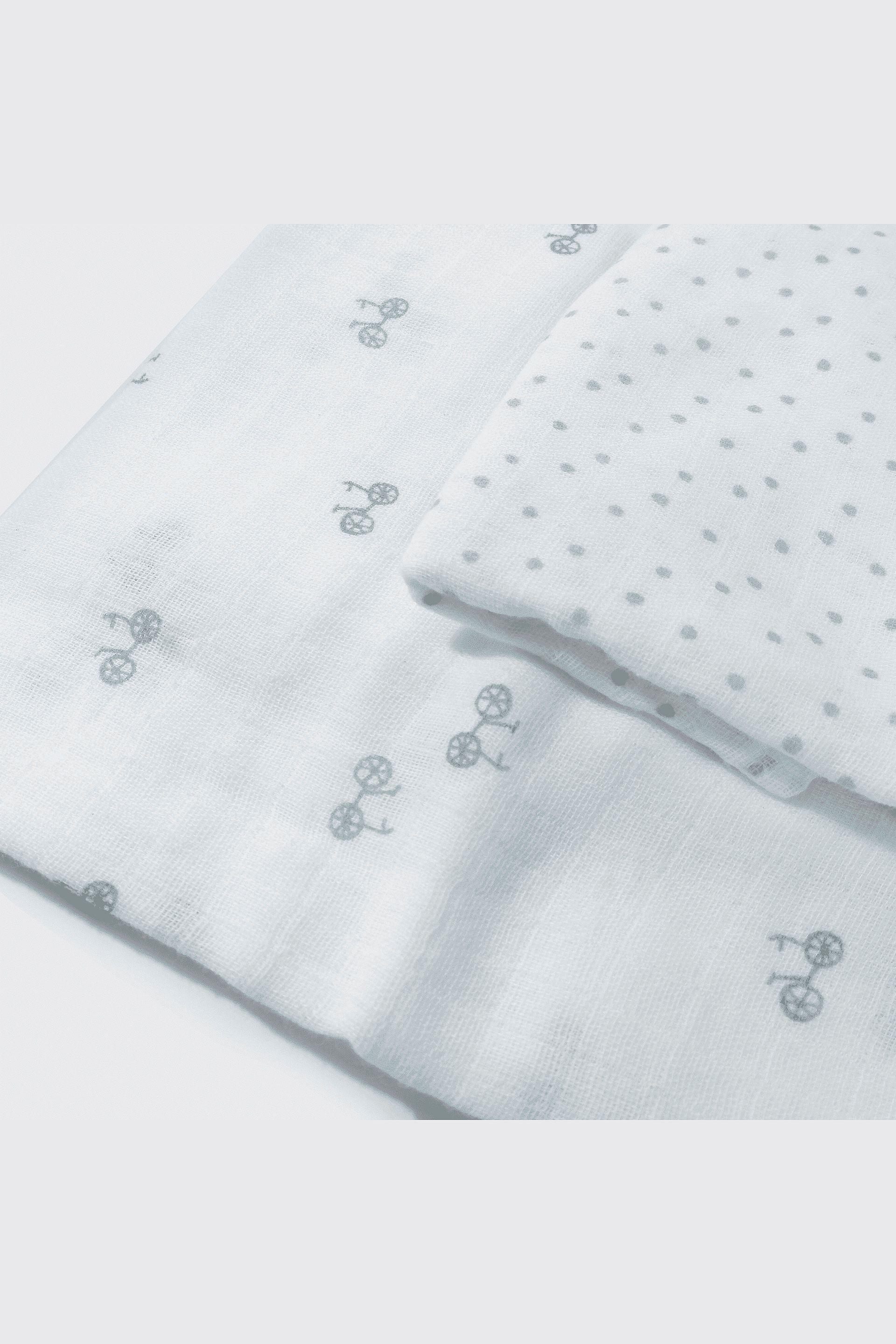 Pack x x 2 Tutos de Muselina Blanco Talla Única 3502-4