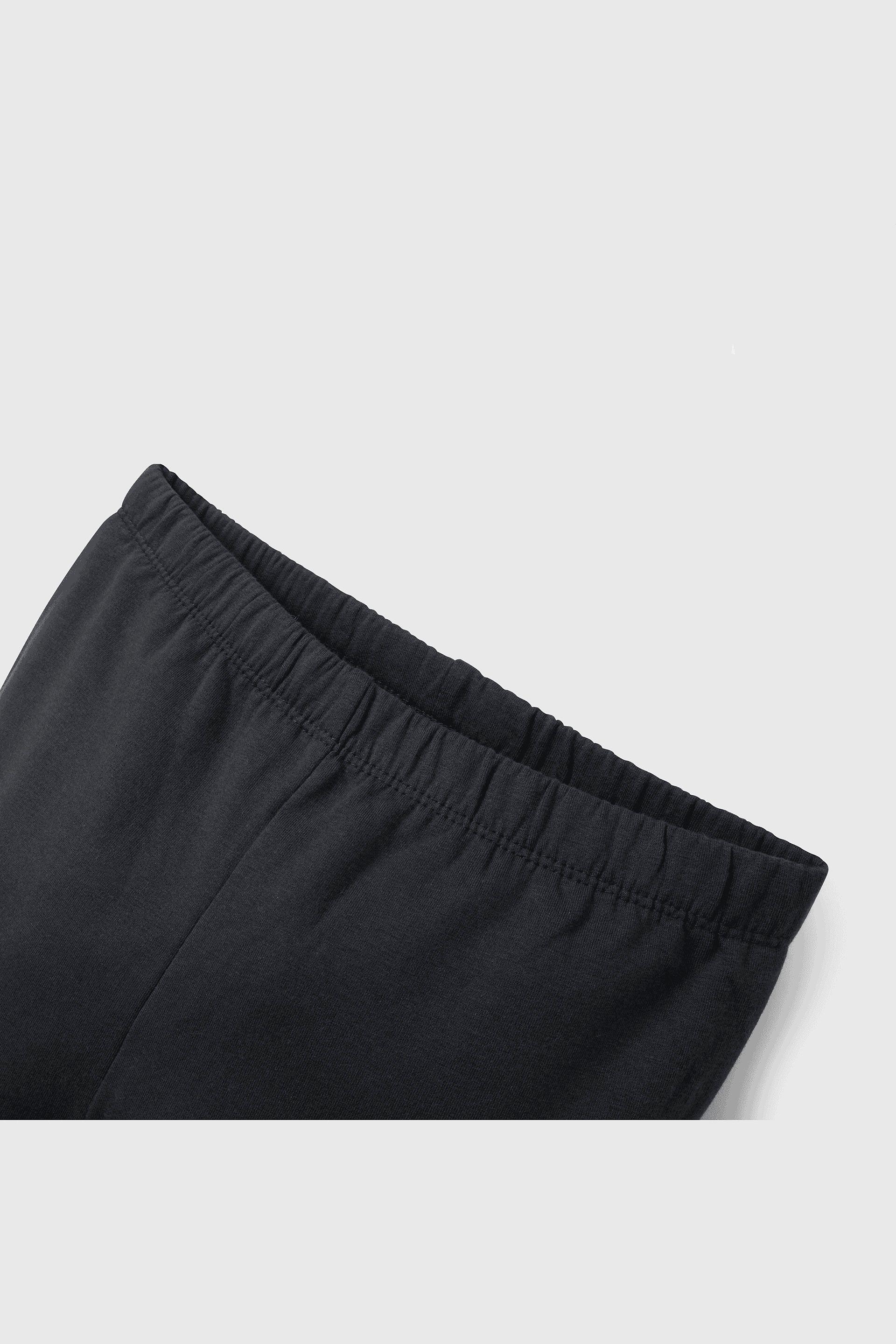 Pata Leggin Negro de Niña en Polycotton Talla 3 a 12 años 6547-2