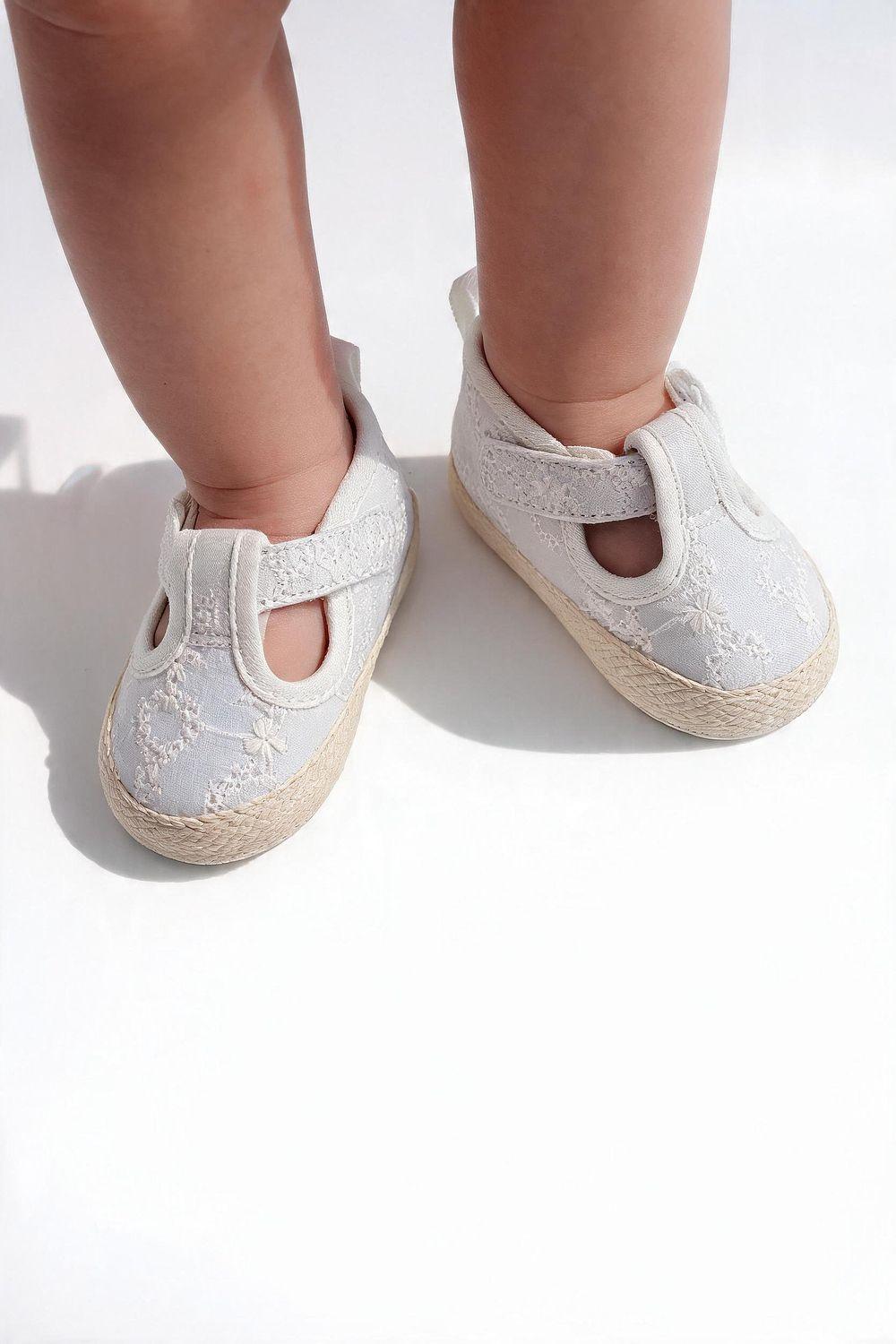 Zapato Velcro Blanco Niña 14-18 Colloky-1