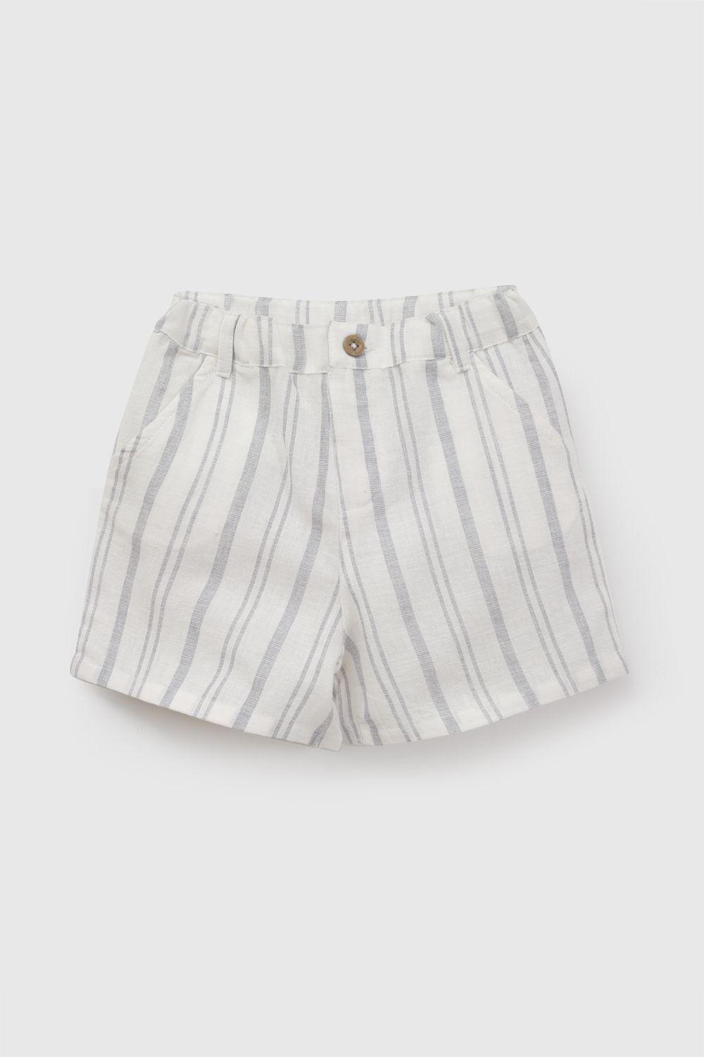 Conjunto Camisa Short Celeste Niño 6-9M a 4-5A Colloky-3
