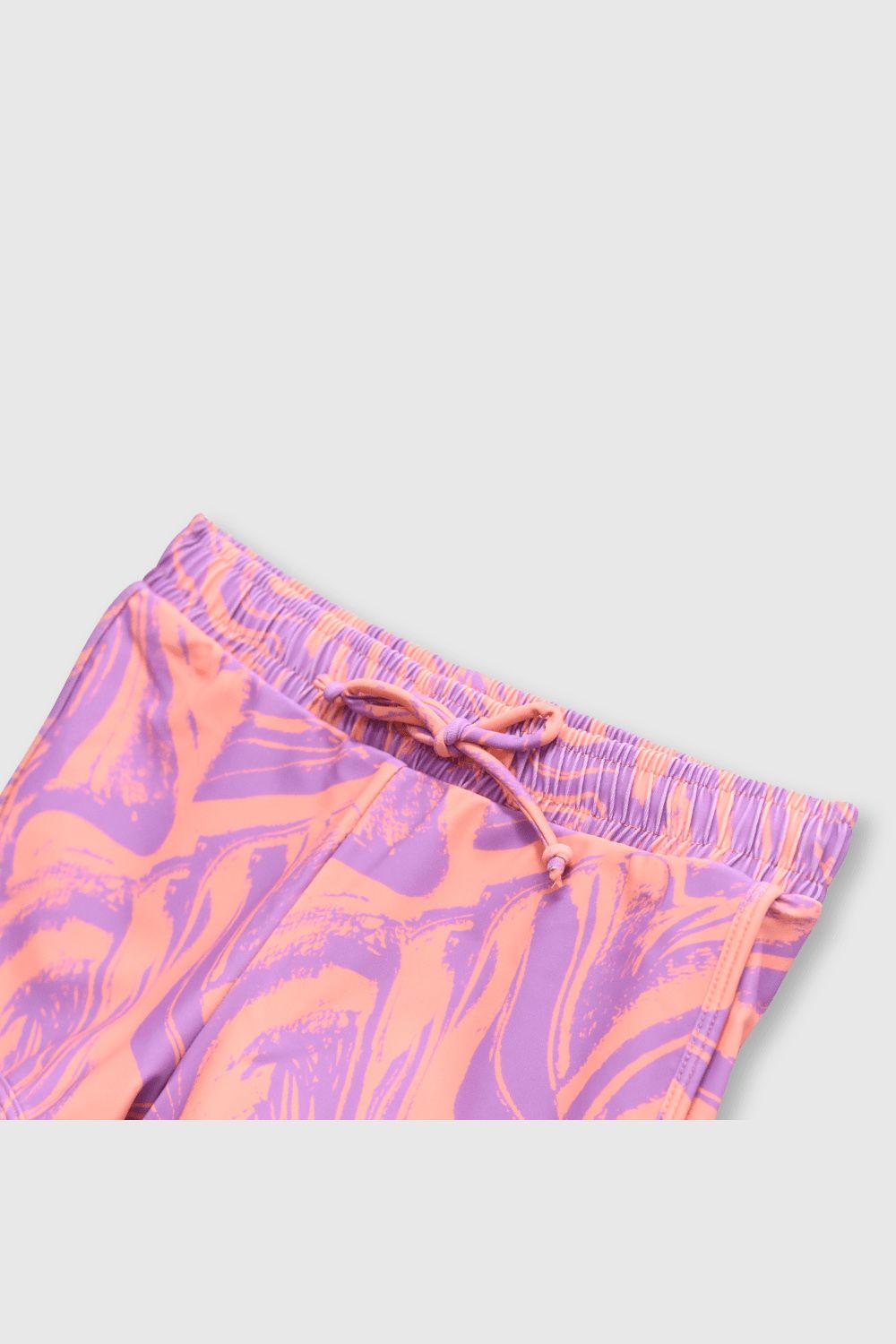Short de niña playa morado (2 a 12 años)-2