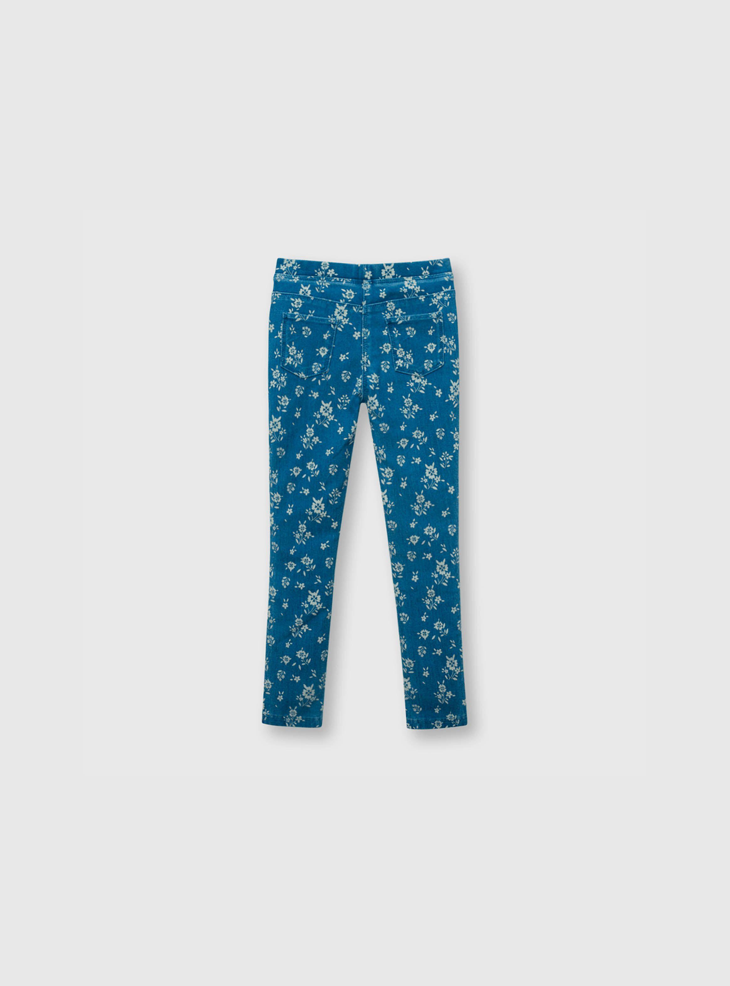 Jegging Niña Estampada Azul (2 A 12 Años) Colloky-1