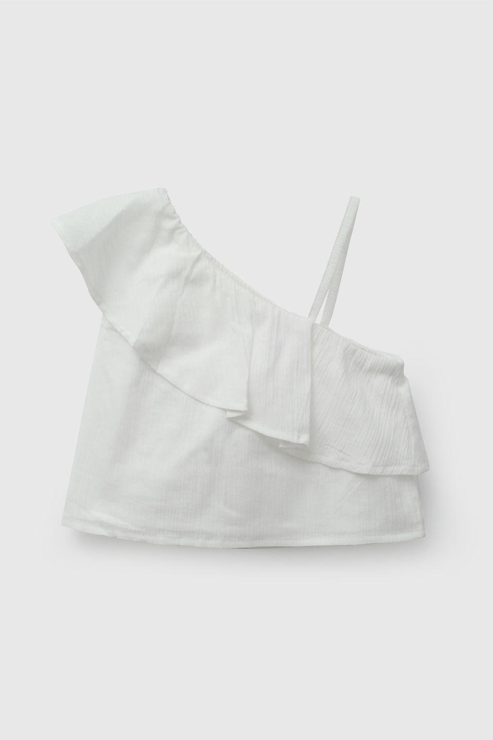 Blusa Blanca Vuelo De Niña BLVL1878V26-0