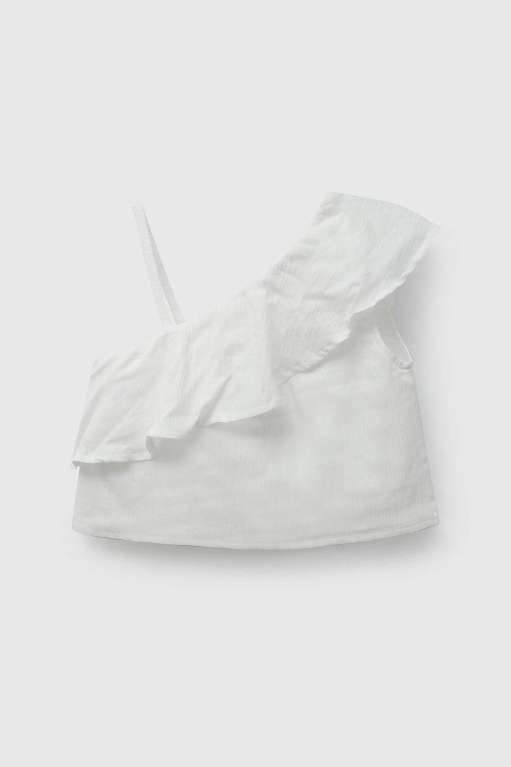 Blusa Blanca Vuelo De Niña BLVL1878V26-1