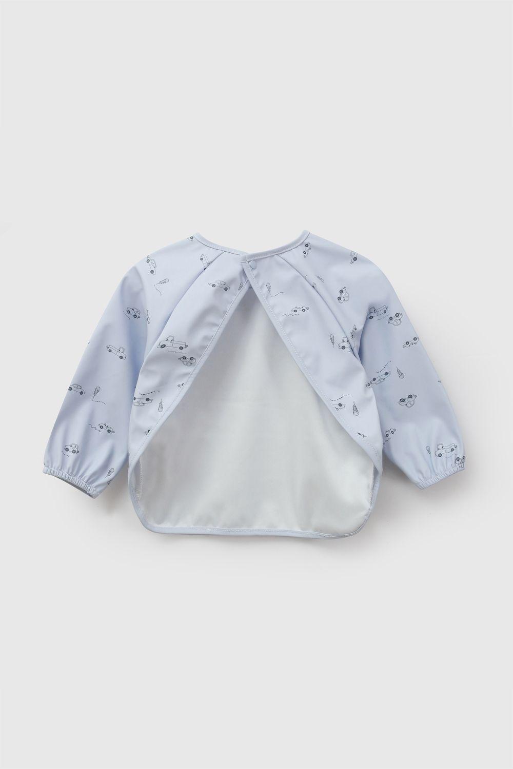 Babero Impermeable Mangas Celeste Niño Colloky-2