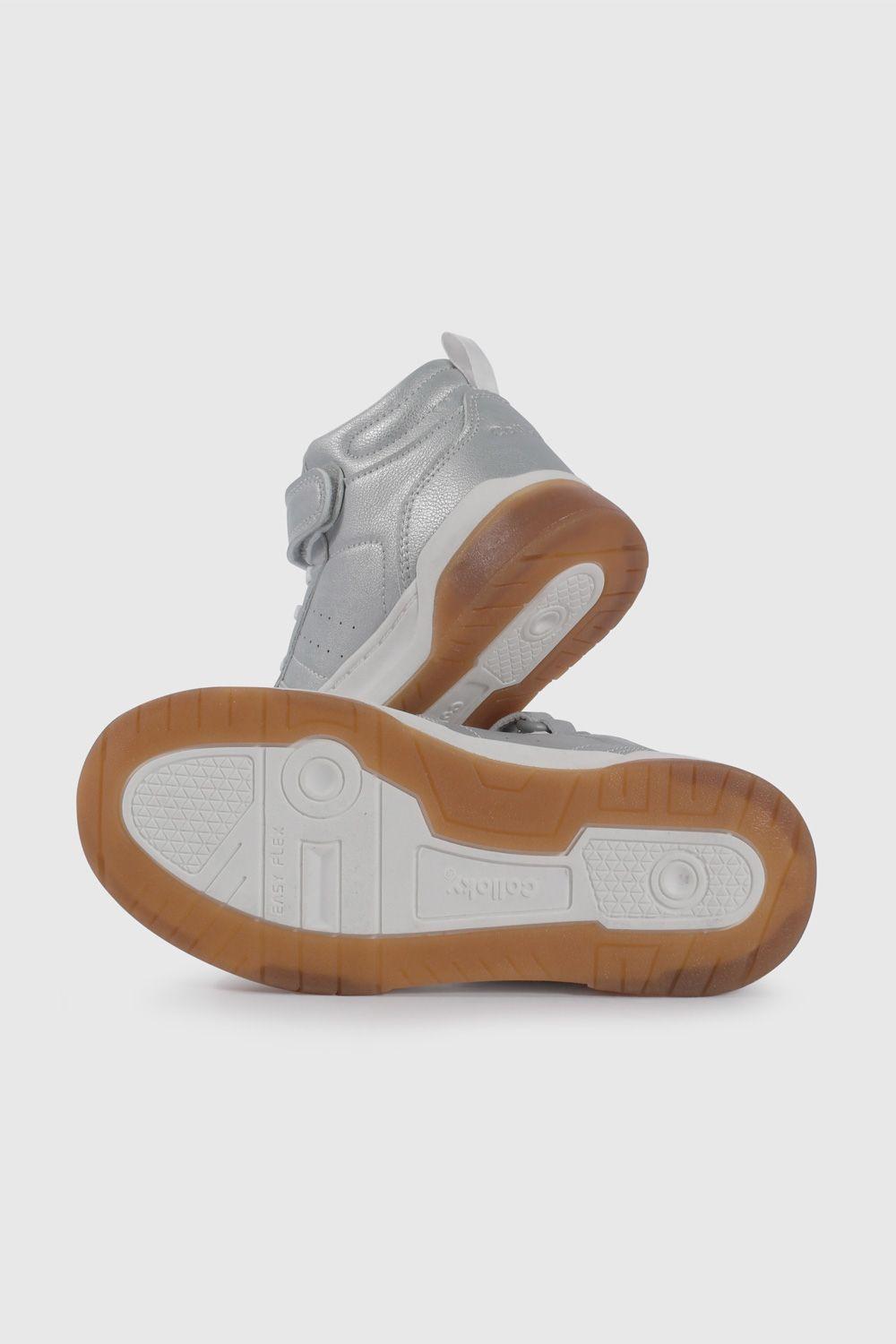 Zapatilla de Luces Metalizada Plateada 57160208V26-2