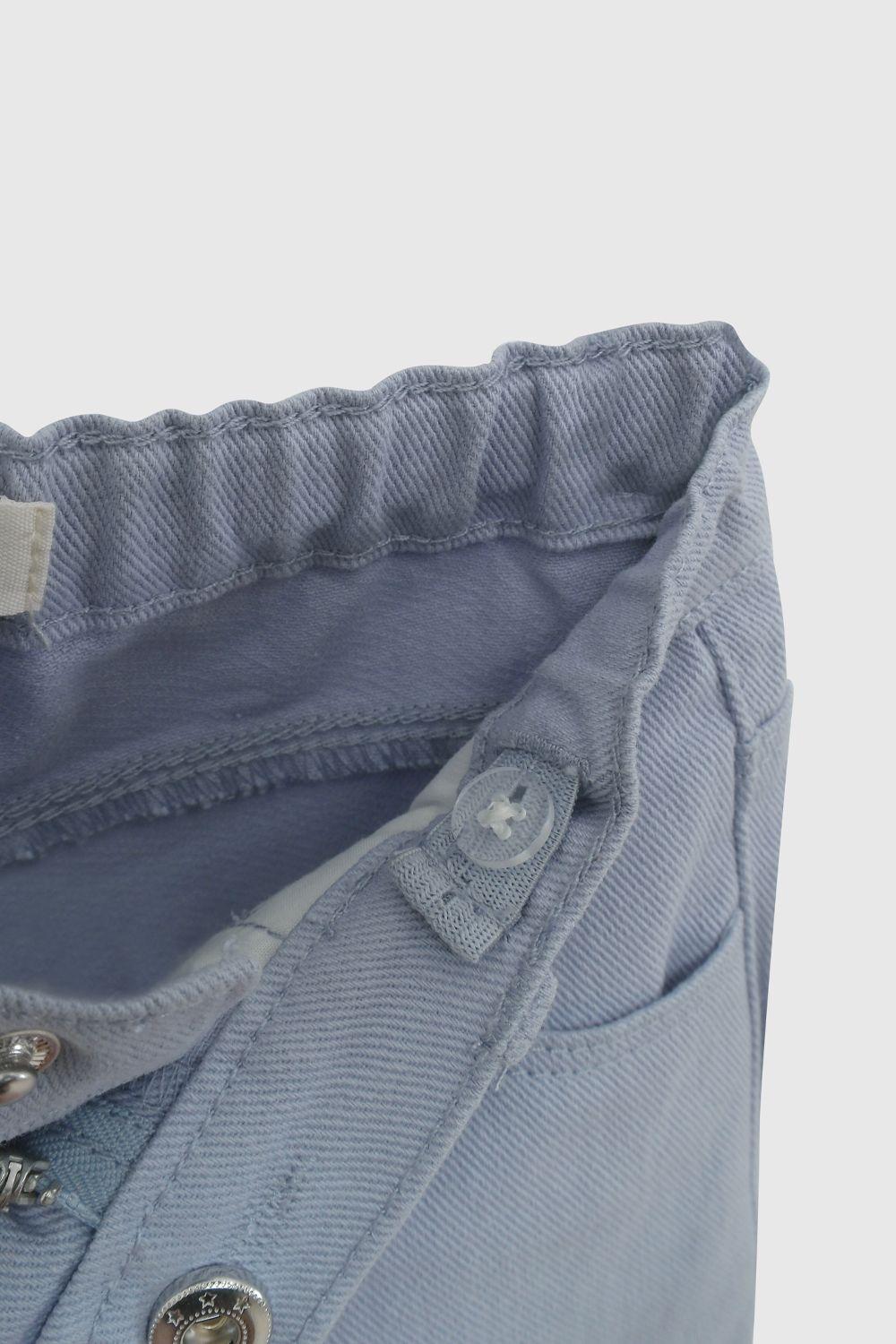 Pantalón Celeste Broderie De Niña PTGB1440V26-4